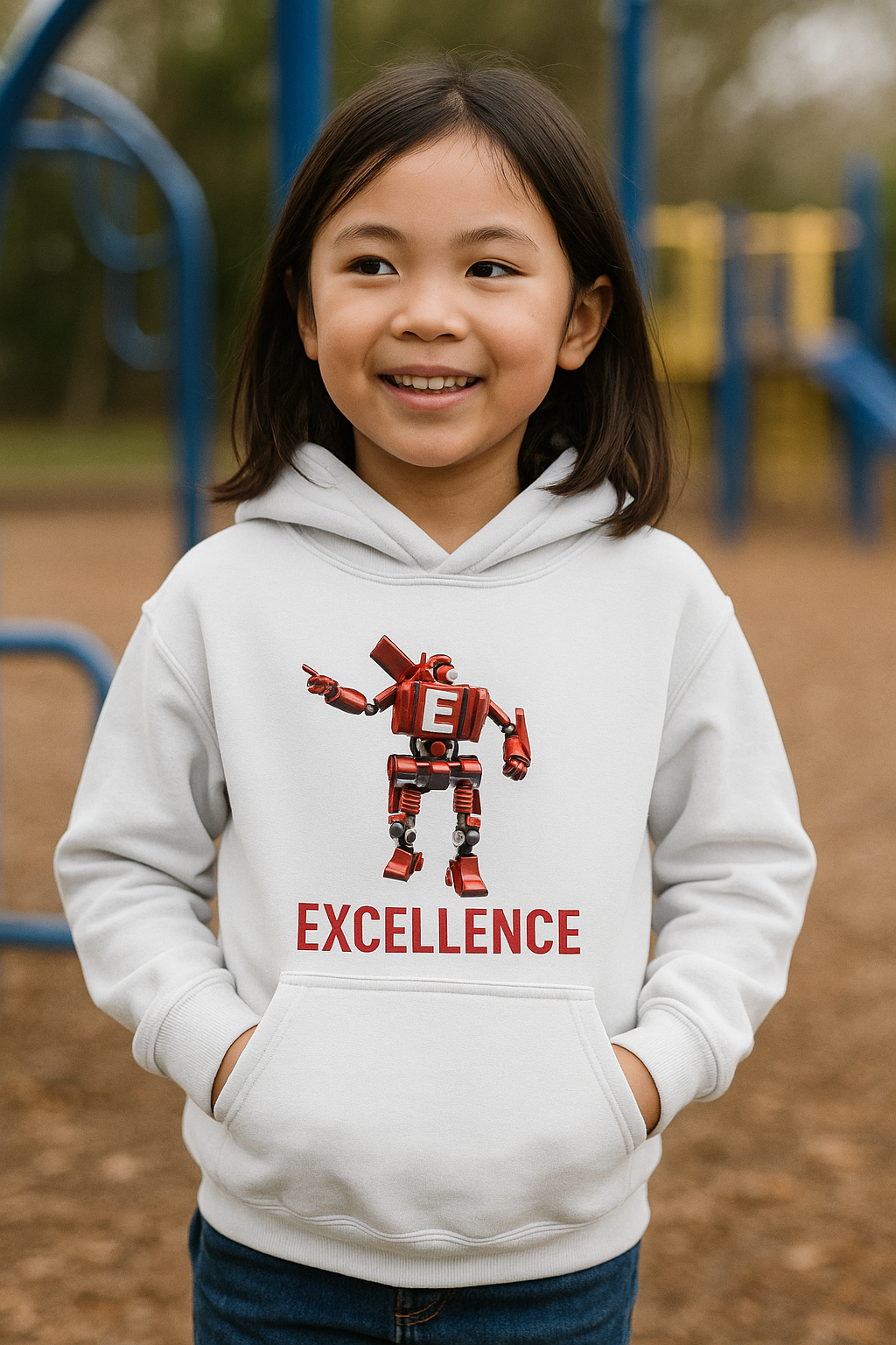 Youth Hooded Sweatshirt: E=Excellance, Cool Kids Hoodie, Fun Gift for Teens, Motivational Apparel, Perfect for School Events
