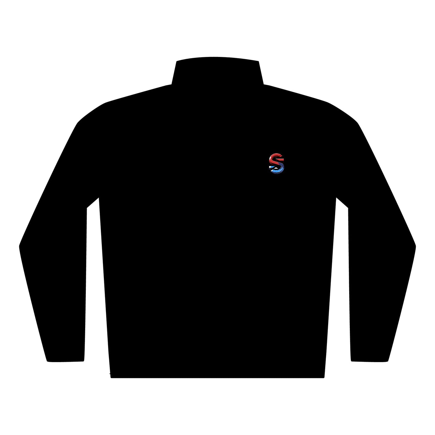 Embroidered Quilted Full-Zip Jacket — Small Chest Logo