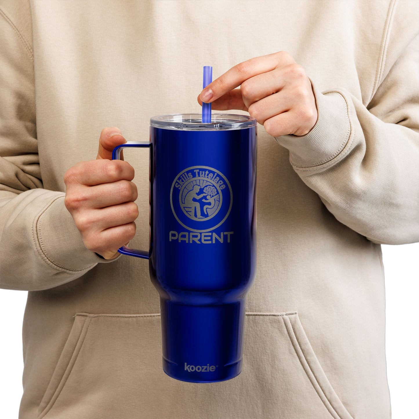 Insulated Tumbler for Active Parents | Engraved Water Bottle, Travel Mug, Personalized Drinkware, Fitness Accessory, Gift for Moms and Dads