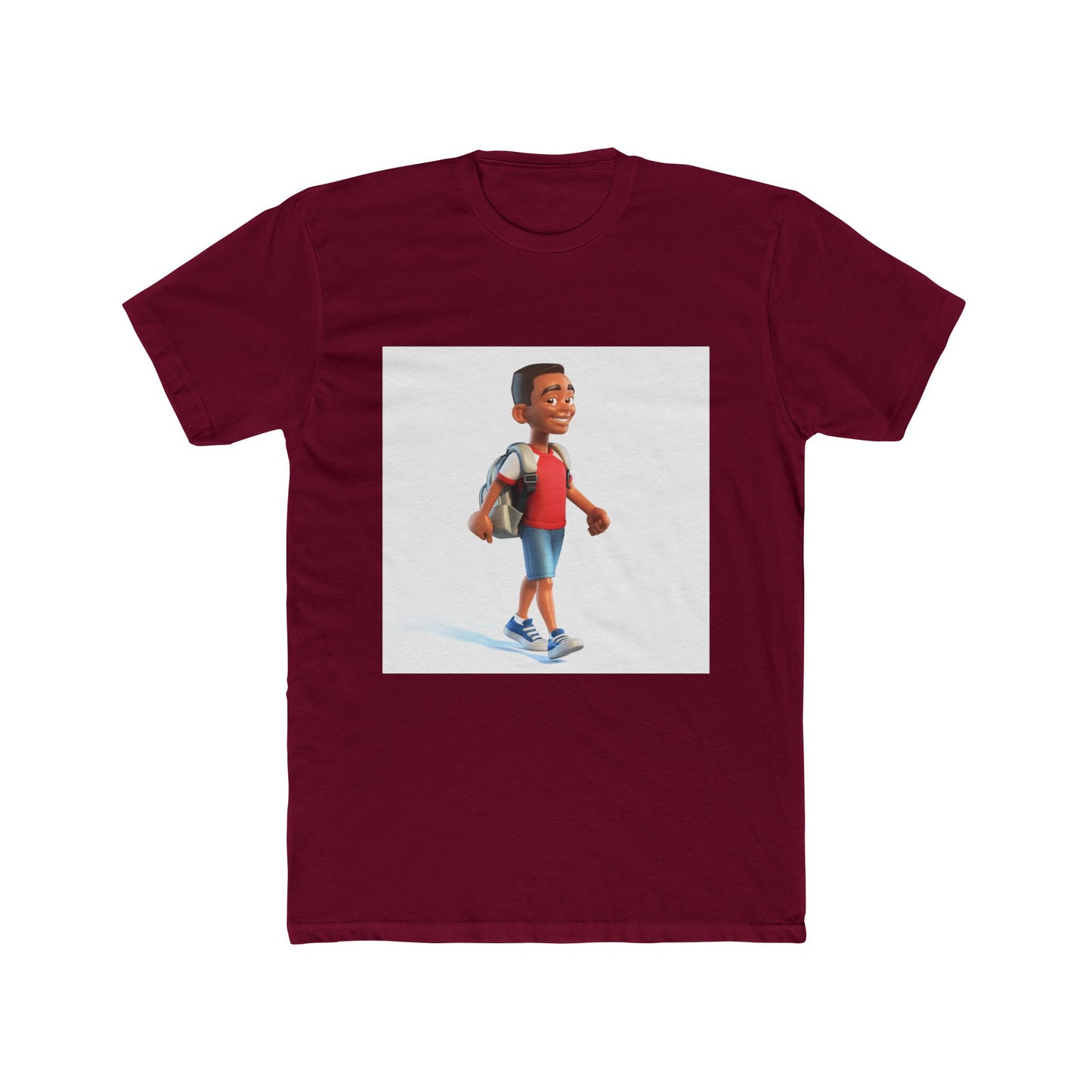 Young School Boy - Unisex Cotton Crew Tee