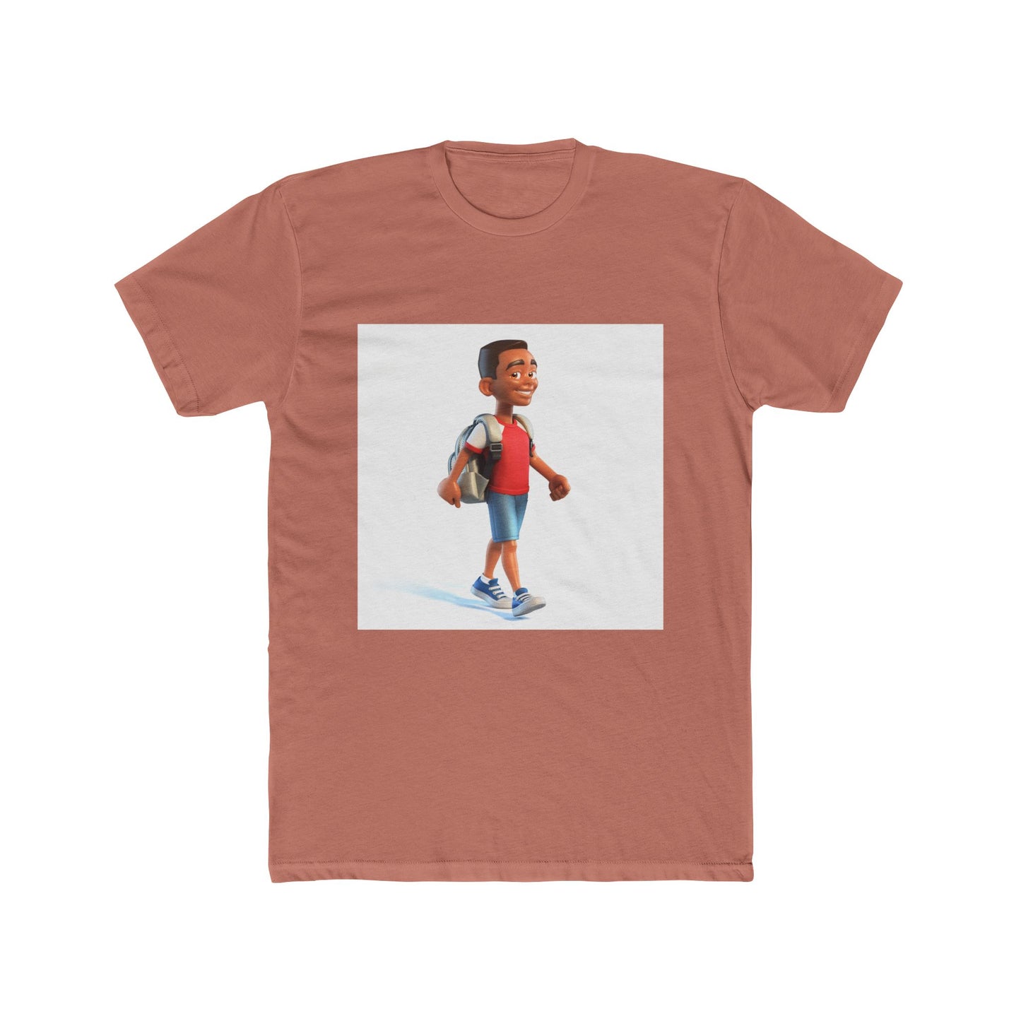 Young School Boy - Unisex Cotton Crew Tee