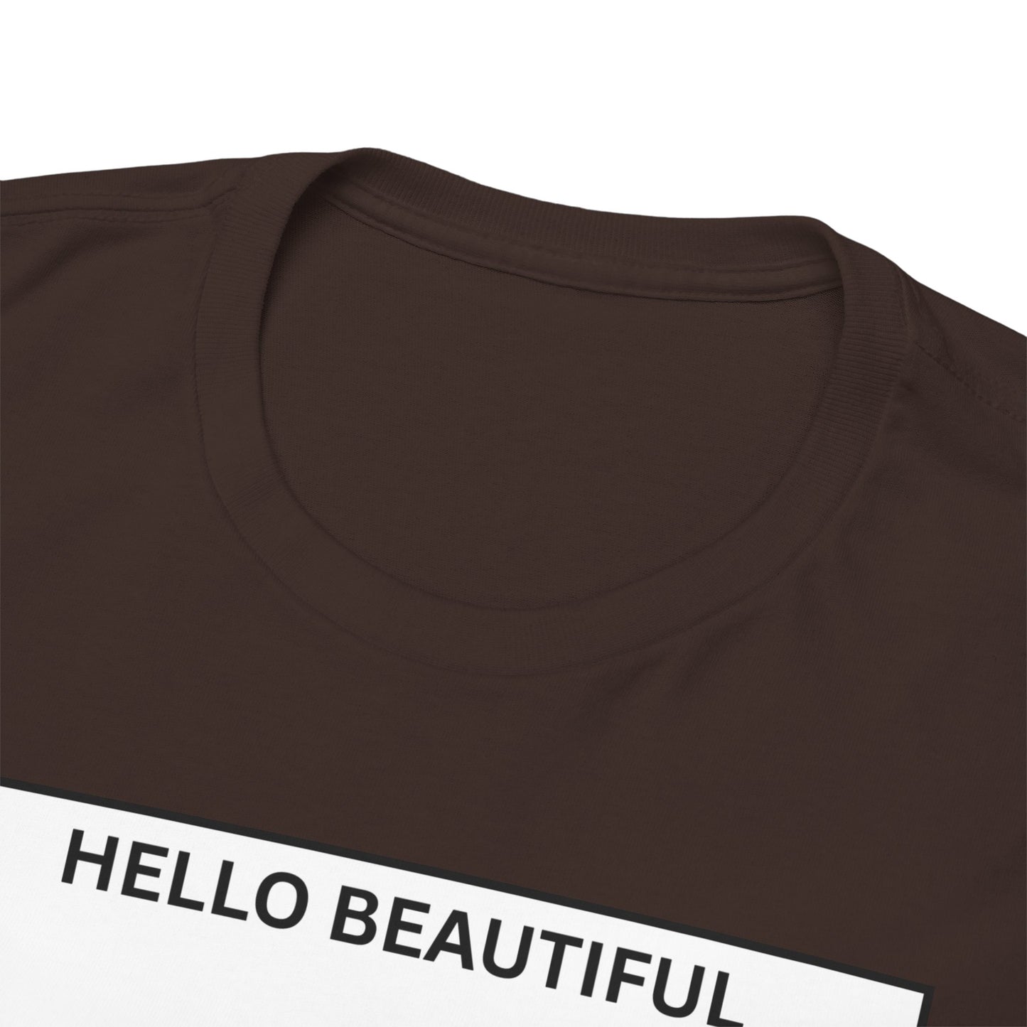 Hello Beautiful Sign Language T-Shirt — ASL Floral Graphic Tee