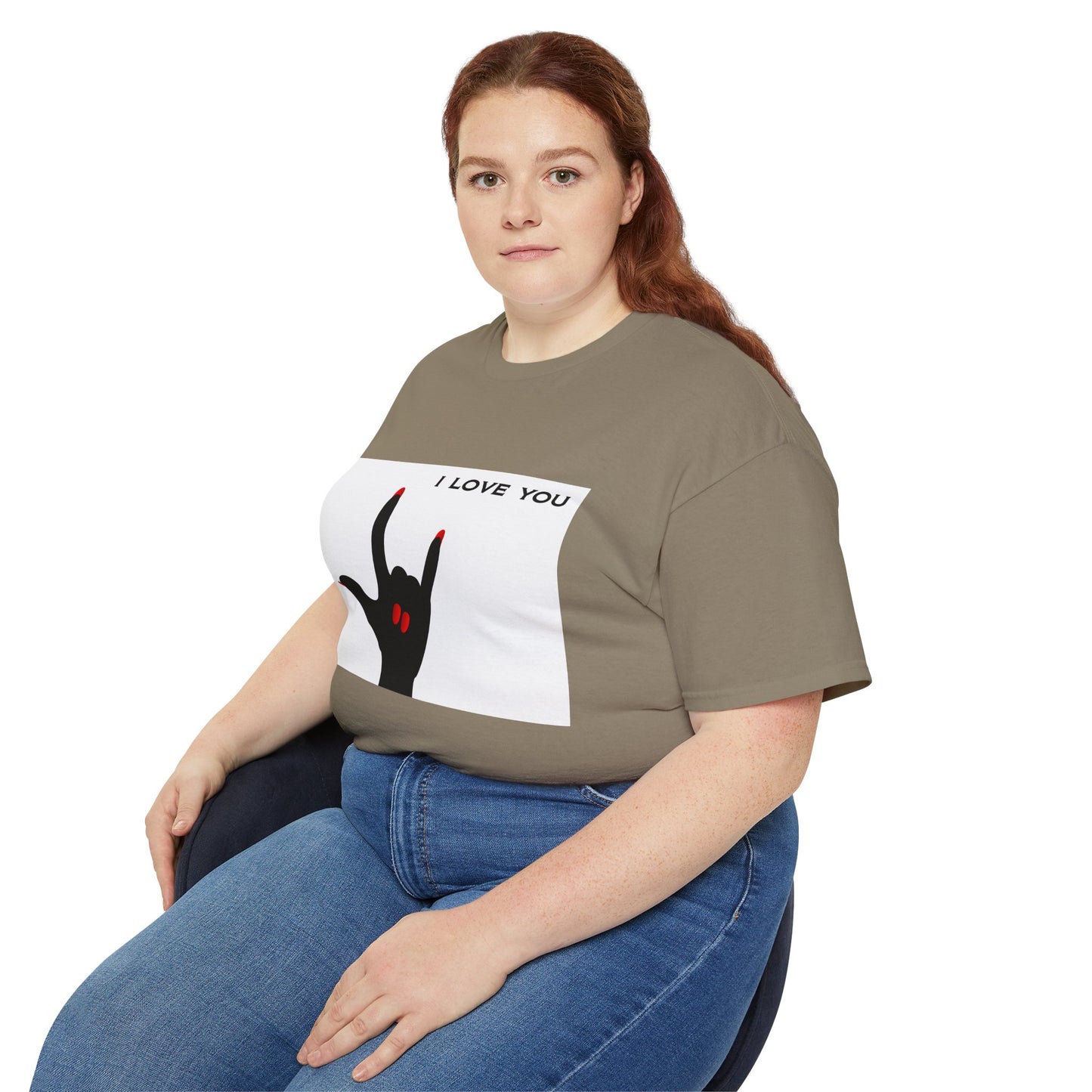 Unisex Ultra Cotton Tee "I LOVE YOU" Sign Language Hand