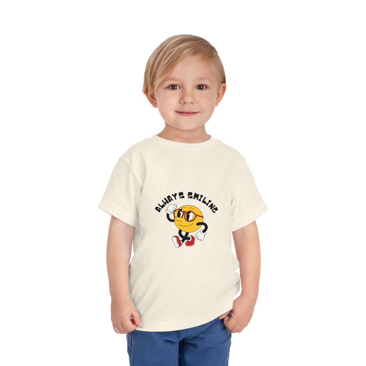Always Smiling Toddler Tee, Cute Kids Shirt, Fun Toddler Apparel, Birthday Gift, Everyday Wear, Cheerful Kids Clothing