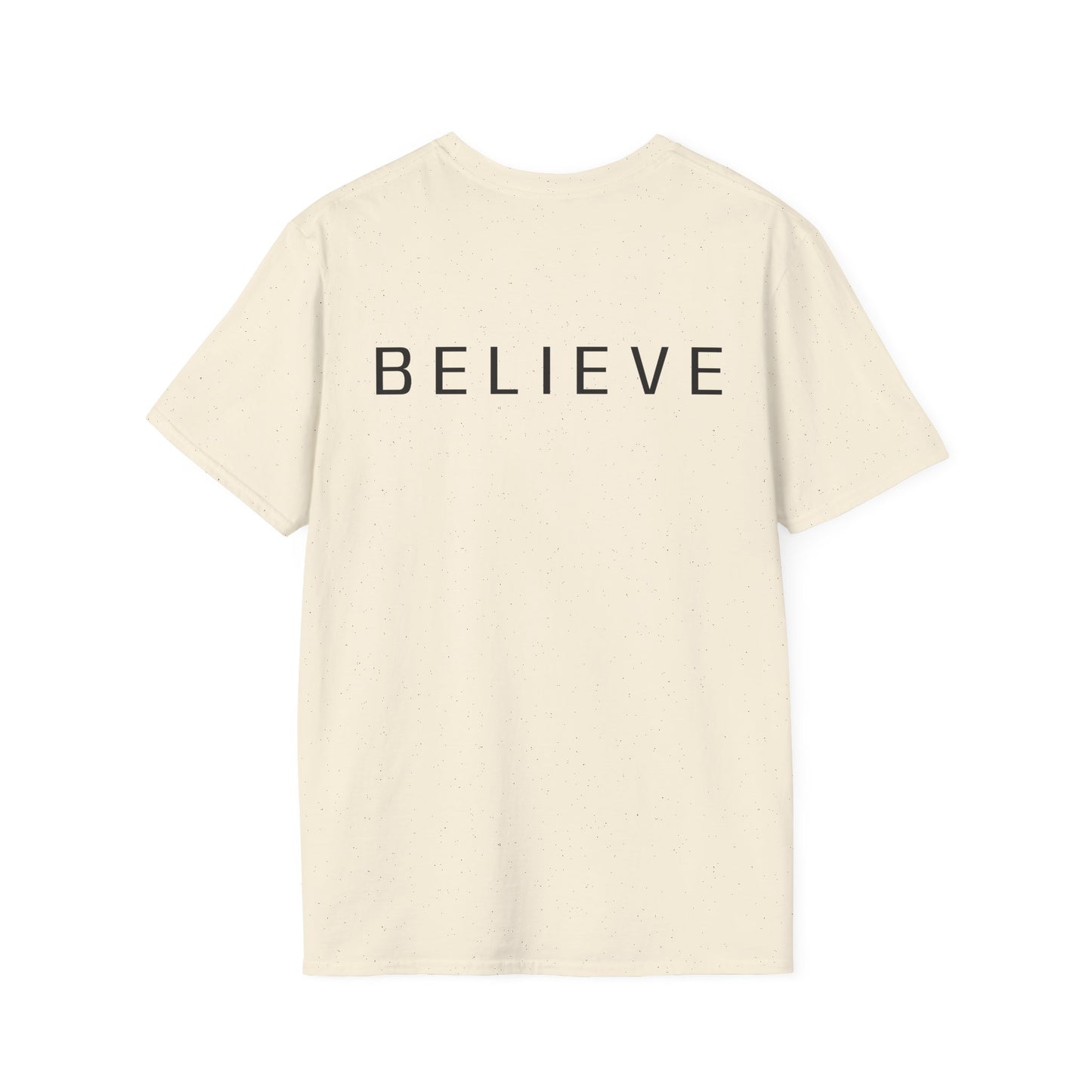 Believe Minimalist T‑Shirt — Inspirational Hand‑Line Art Tee