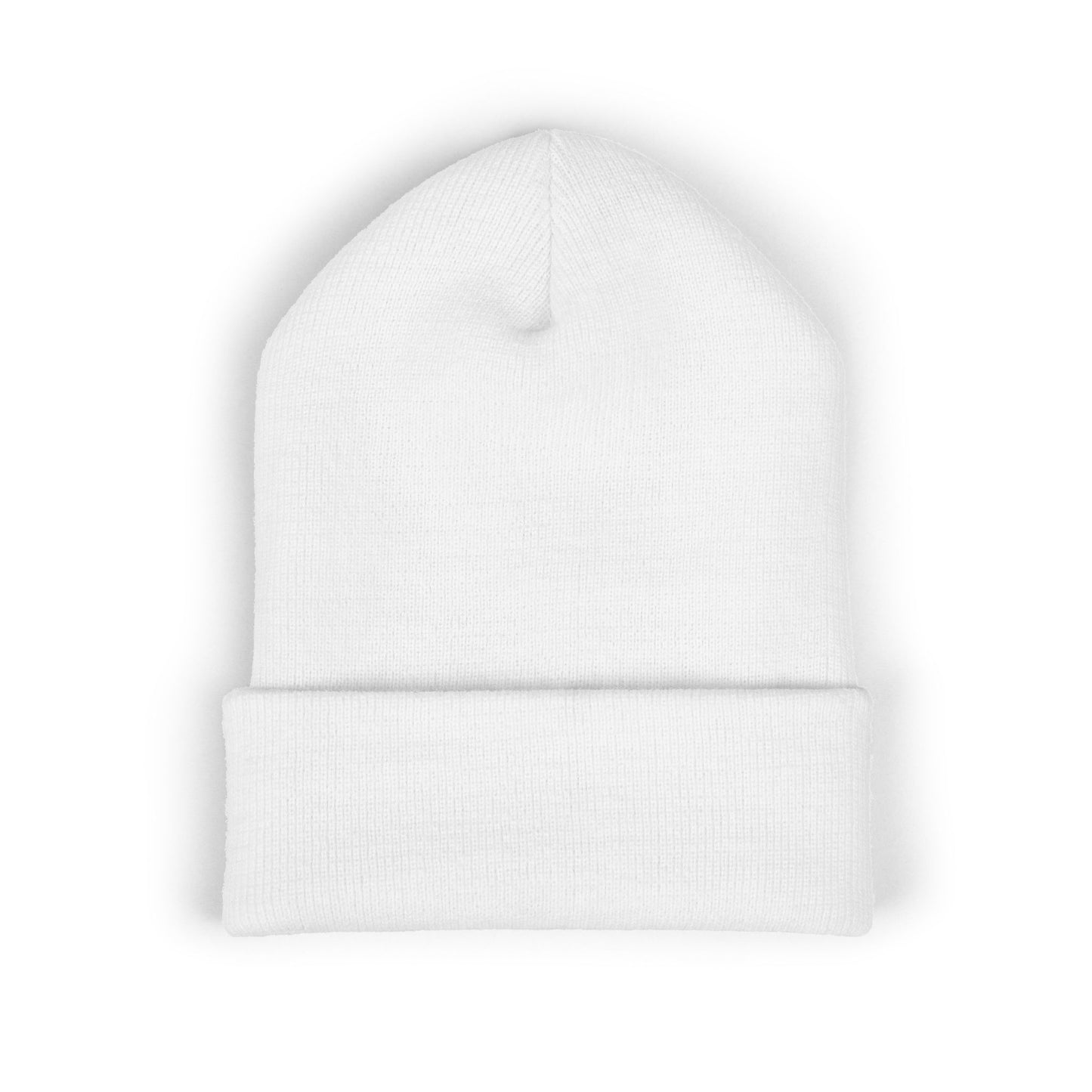 THE GOAT Embroidered Cuffed Beanie — Classic Knit Winter Hat