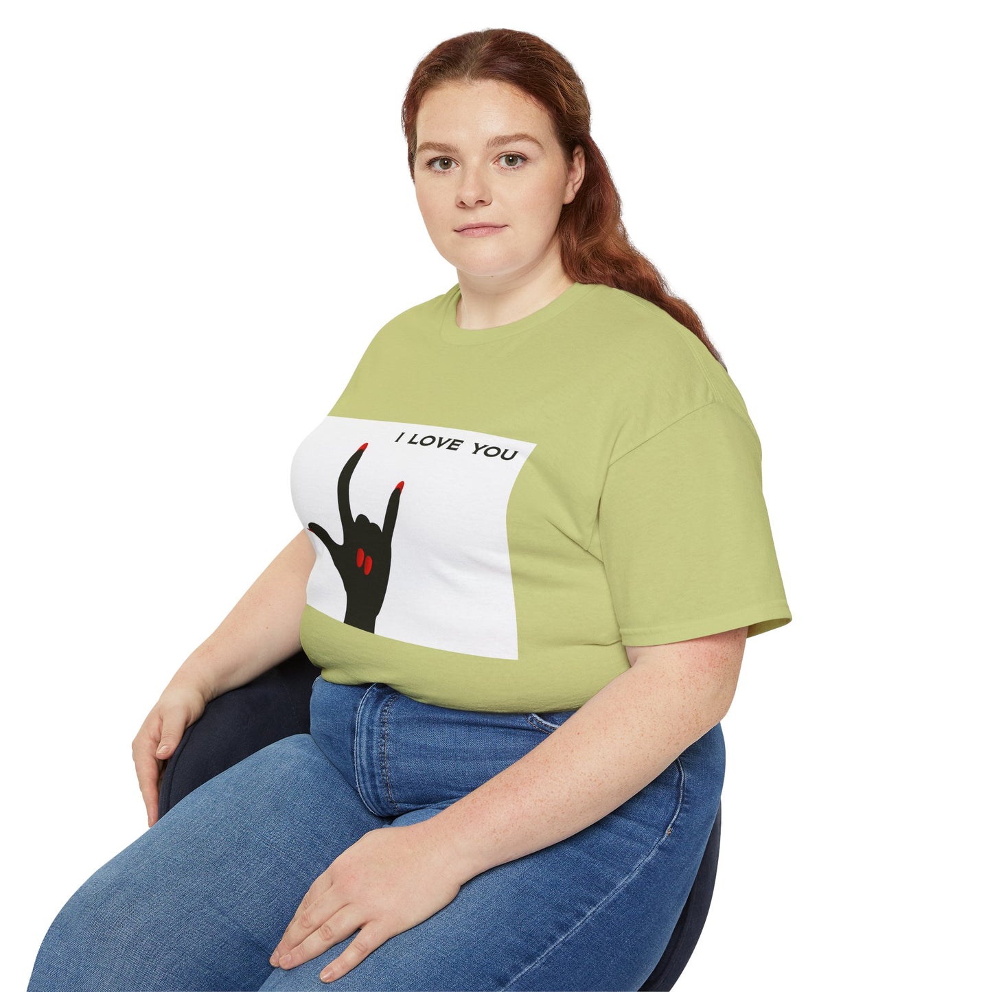 Unisex Ultra Cotton Tee "I LOVE YOU" Sign Language Hand