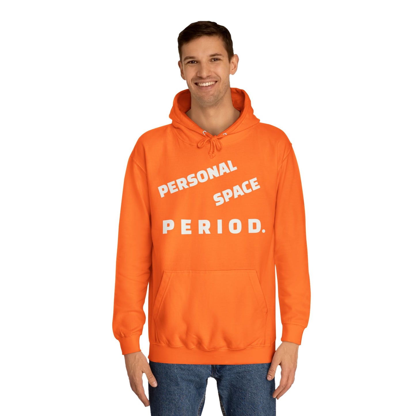Unisex Hoodie — Minimal "Personal Space. PERIOD." Graphic Hoodie, Bold Statement Pullover