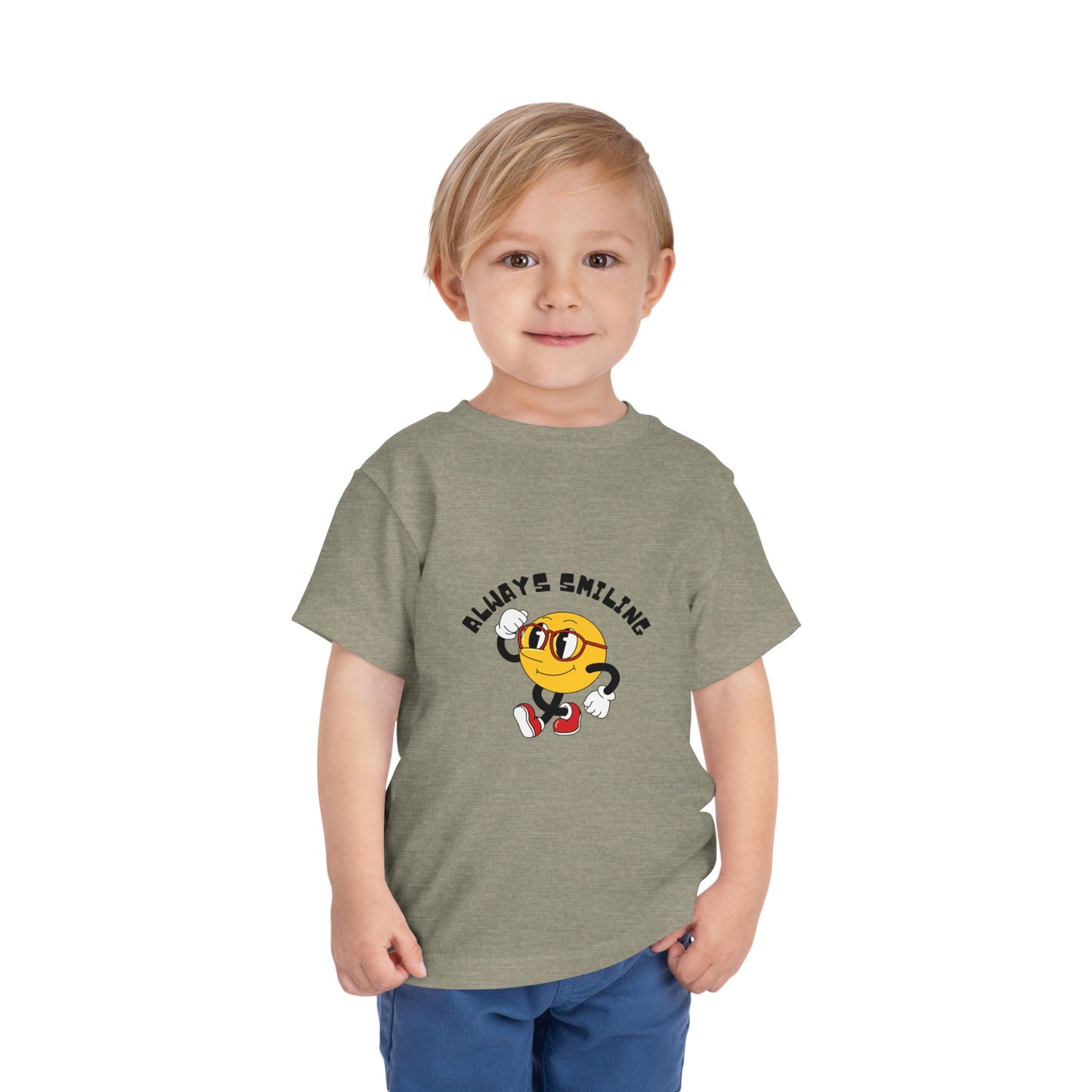Always Smiling Toddler Tee, Cute Kids Shirt, Fun Toddler Apparel, Birthday Gift, Everyday Wear, Cheerful Kids Clothing