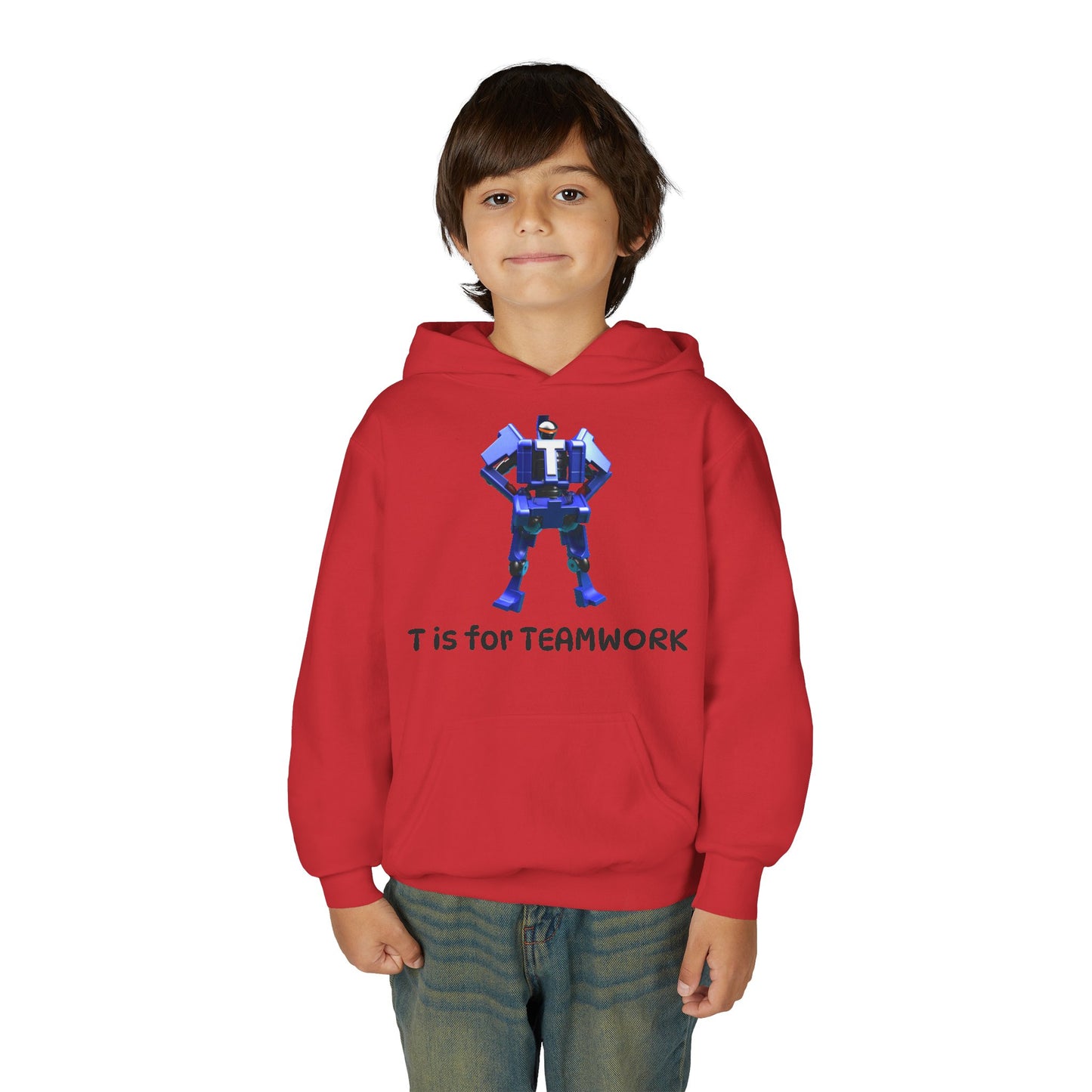 Unisex Teamwork Hoodie - Motivational Sweatshirt, Fun Gift for Students, Back to School Style, Team Spirit Apparel, Cozy Hoodie