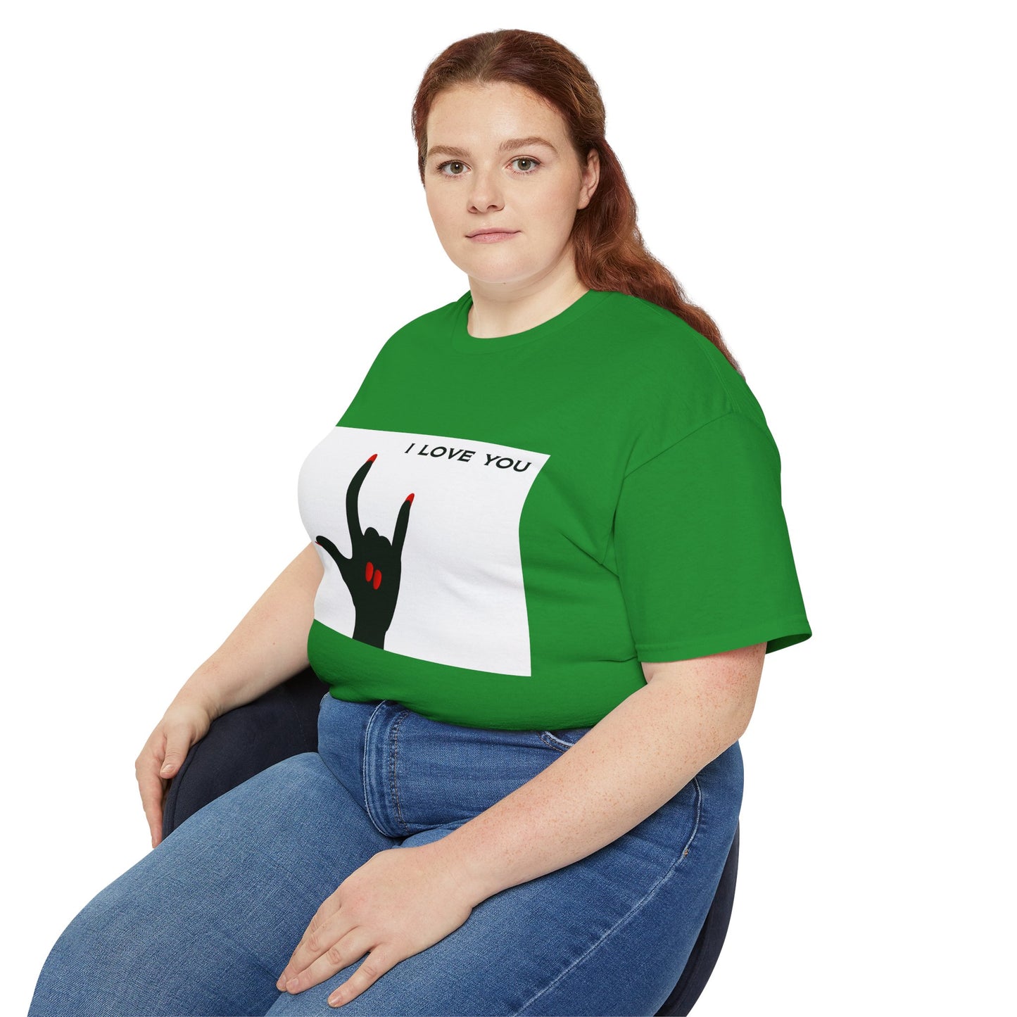 Unisex Ultra Cotton Tee "I LOVE YOU" Sign Language Hand