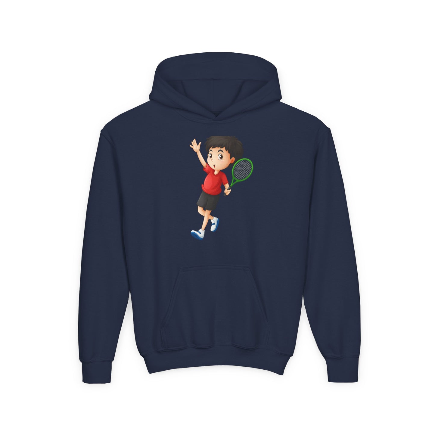 Youth Tennis Hoodie - Activewear Sweatshirt for Kids, Sports Hoodie, Birthday Gift, Tennis Lover Apparel, Cozy Youth Top