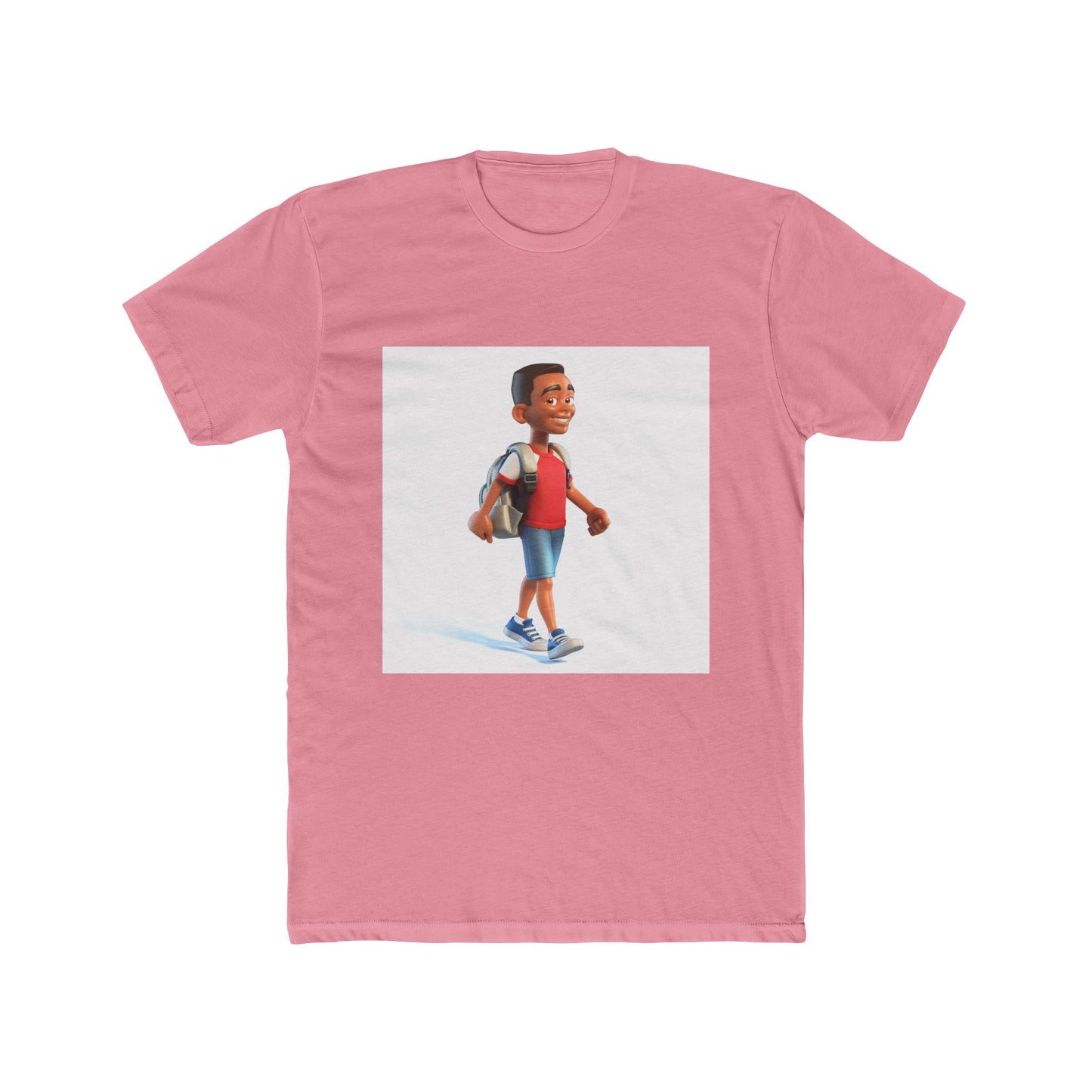 Young School Boy - Unisex Cotton Crew Tee