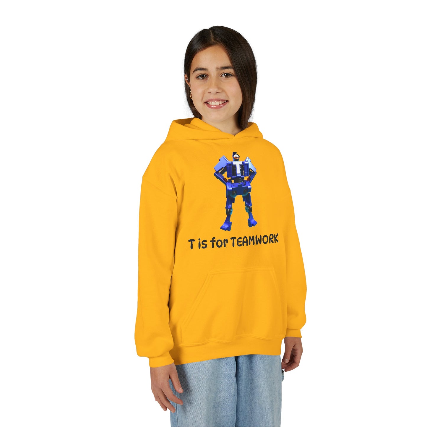 Unisex Teamwork Hoodie - Motivational Sweatshirt, Fun Gift for Students, Back to School Style, Team Spirit Apparel, Cozy Hoodie