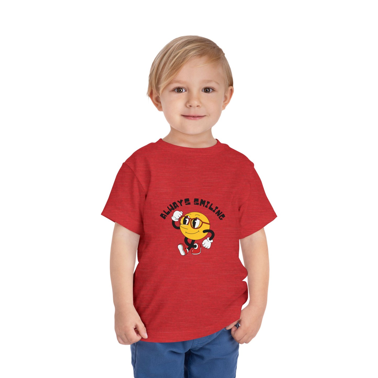 Always Smiling Toddler Tee, Cute Kids Shirt, Fun Toddler Apparel, Birthday Gift, Everyday Wear, Cheerful Kids Clothing