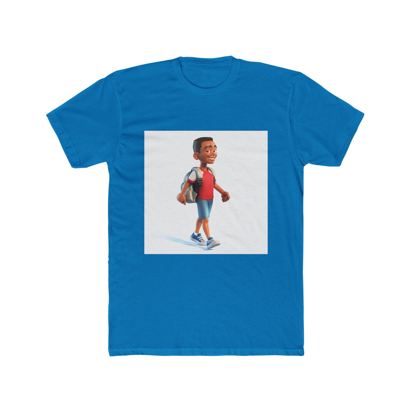 Young School Boy - Unisex Cotton Crew Tee