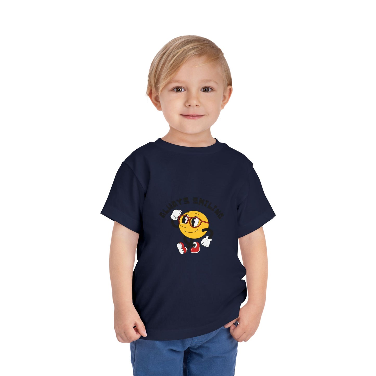 Always Smiling Toddler Tee, Cute Kids Shirt, Fun Toddler Apparel, Birthday Gift, Everyday Wear, Cheerful Kids Clothing