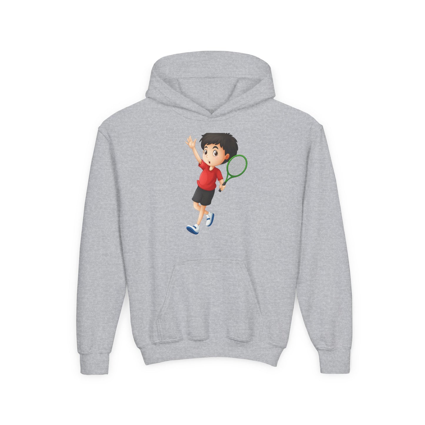 Youth Tennis Hoodie - Activewear Sweatshirt for Kids, Sports Hoodie, Birthday Gift, Tennis Lover Apparel, Cozy Youth Top