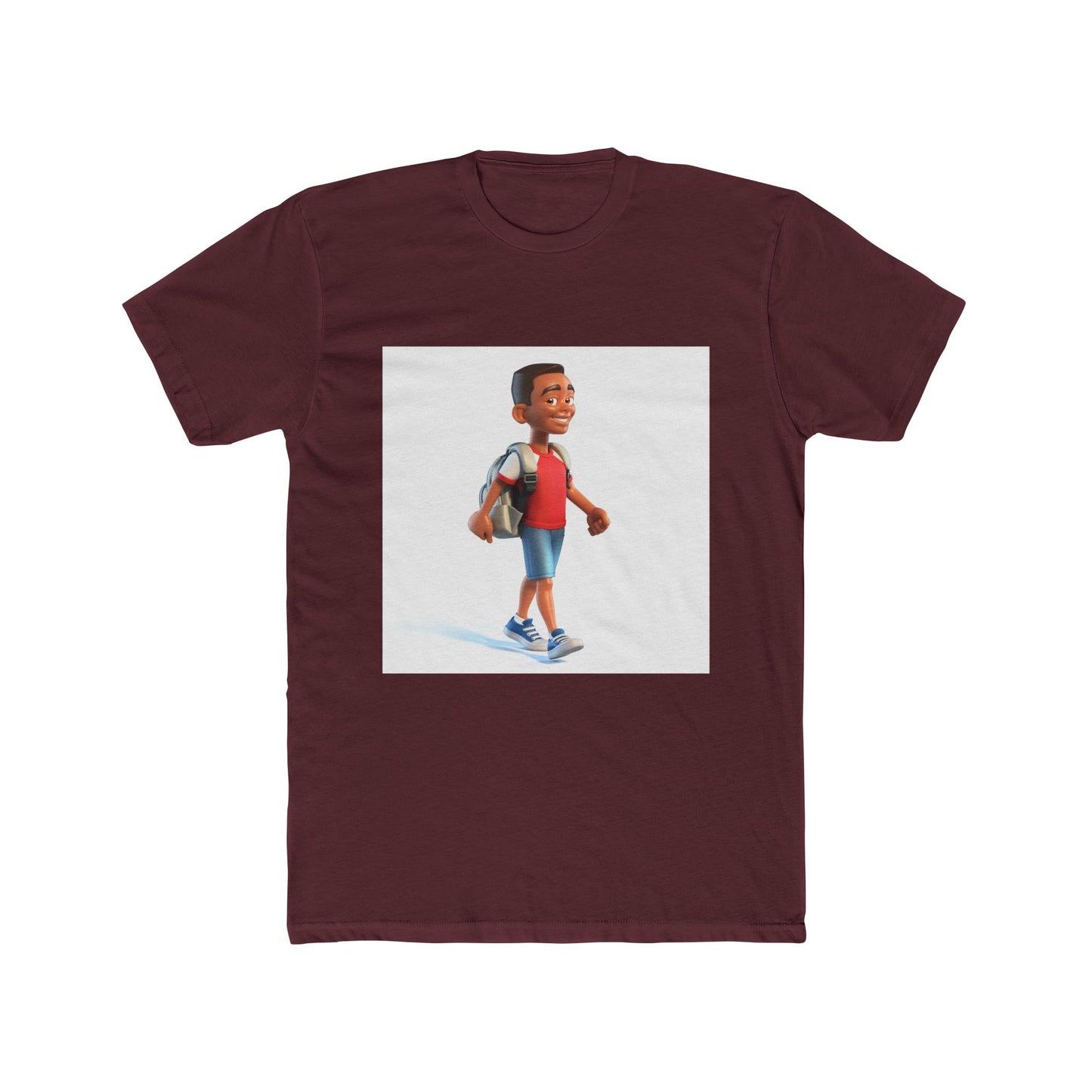 Young School Boy - Unisex Cotton Crew Tee
