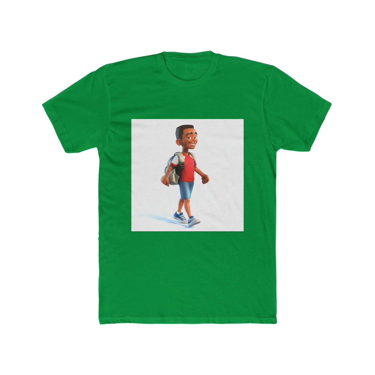 Young School Boy - Unisex Cotton Crew Tee