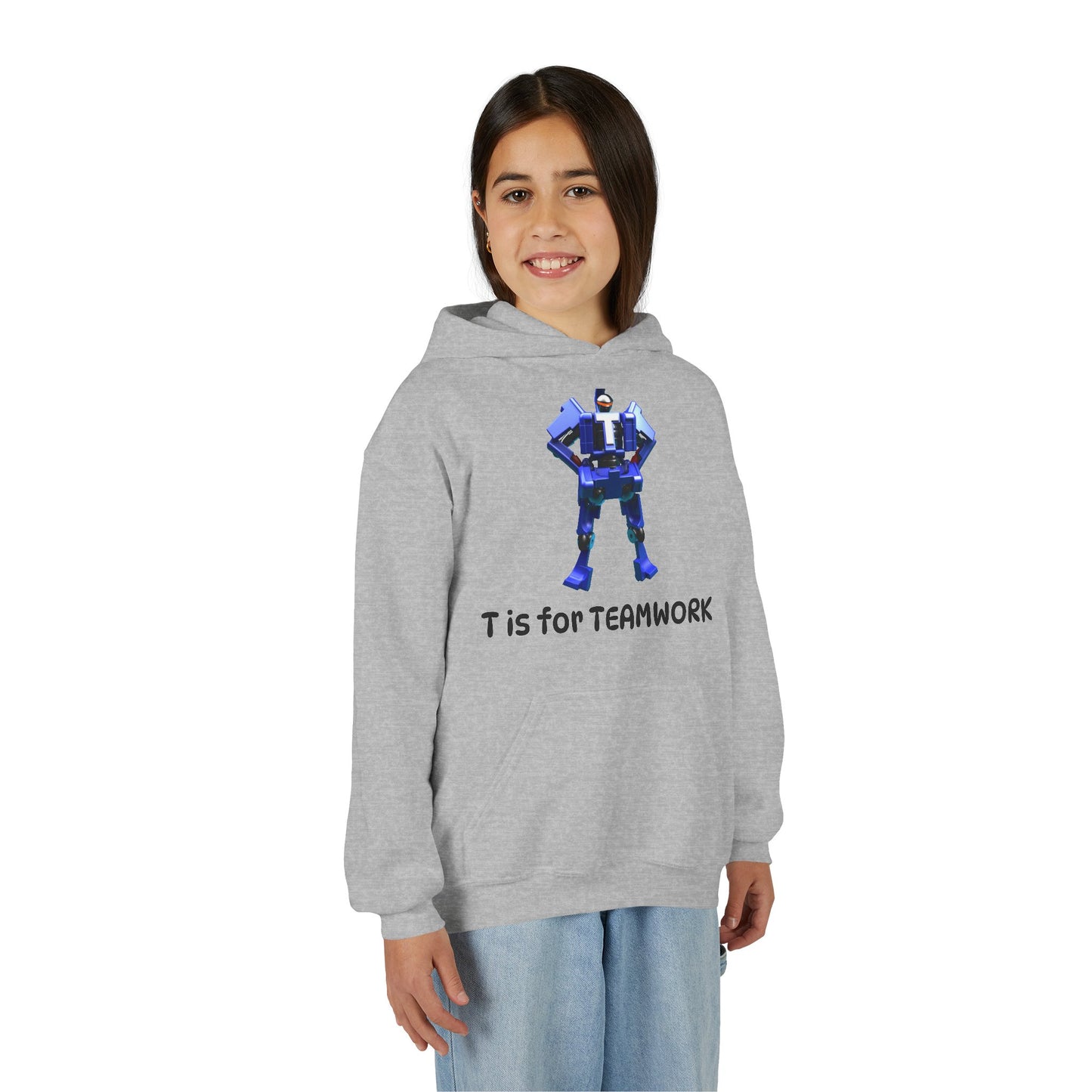 Unisex Teamwork Hoodie - Motivational Sweatshirt, Fun Gift for Students, Back to School Style, Team Spirit Apparel, Cozy Hoodie
