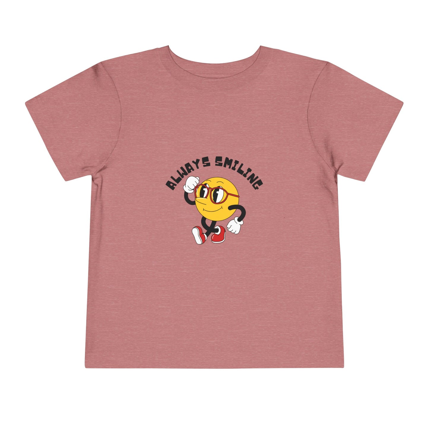 Always Smiling Toddler Tee, Cute Kids Shirt, Fun Toddler Apparel, Birthday Gift, Everyday Wear, Cheerful Kids Clothing