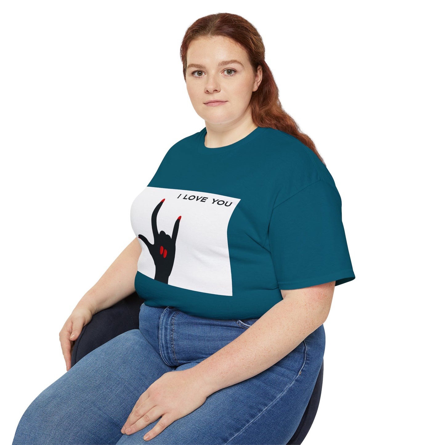 Unisex Ultra Cotton Tee "I LOVE YOU" Sign Language Hand