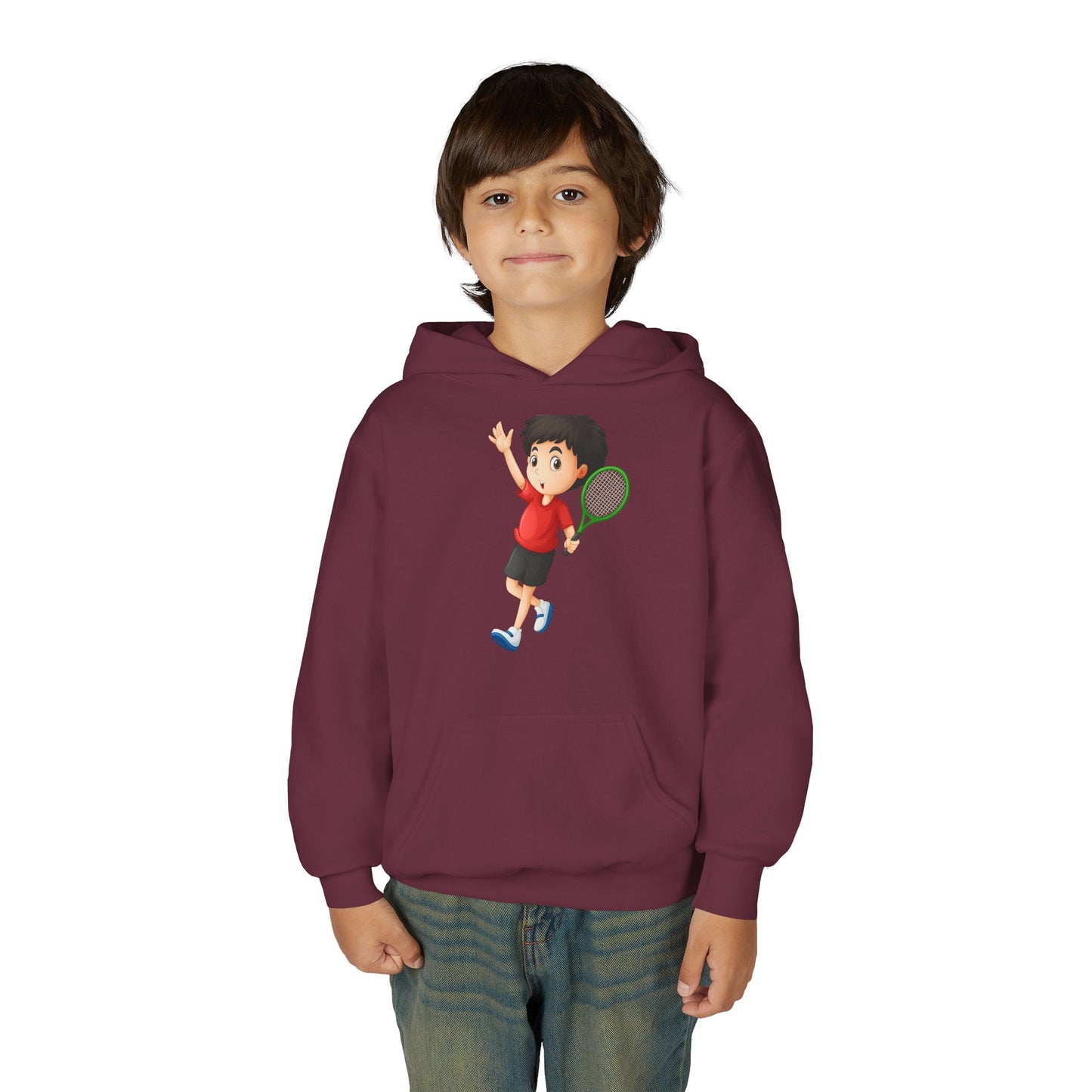 Men's Tennis Hoodie - Activewear Sweatshirt, Sports Hoodie, Birthday Gift, Tennis Lover Apparel, Cozy Top
