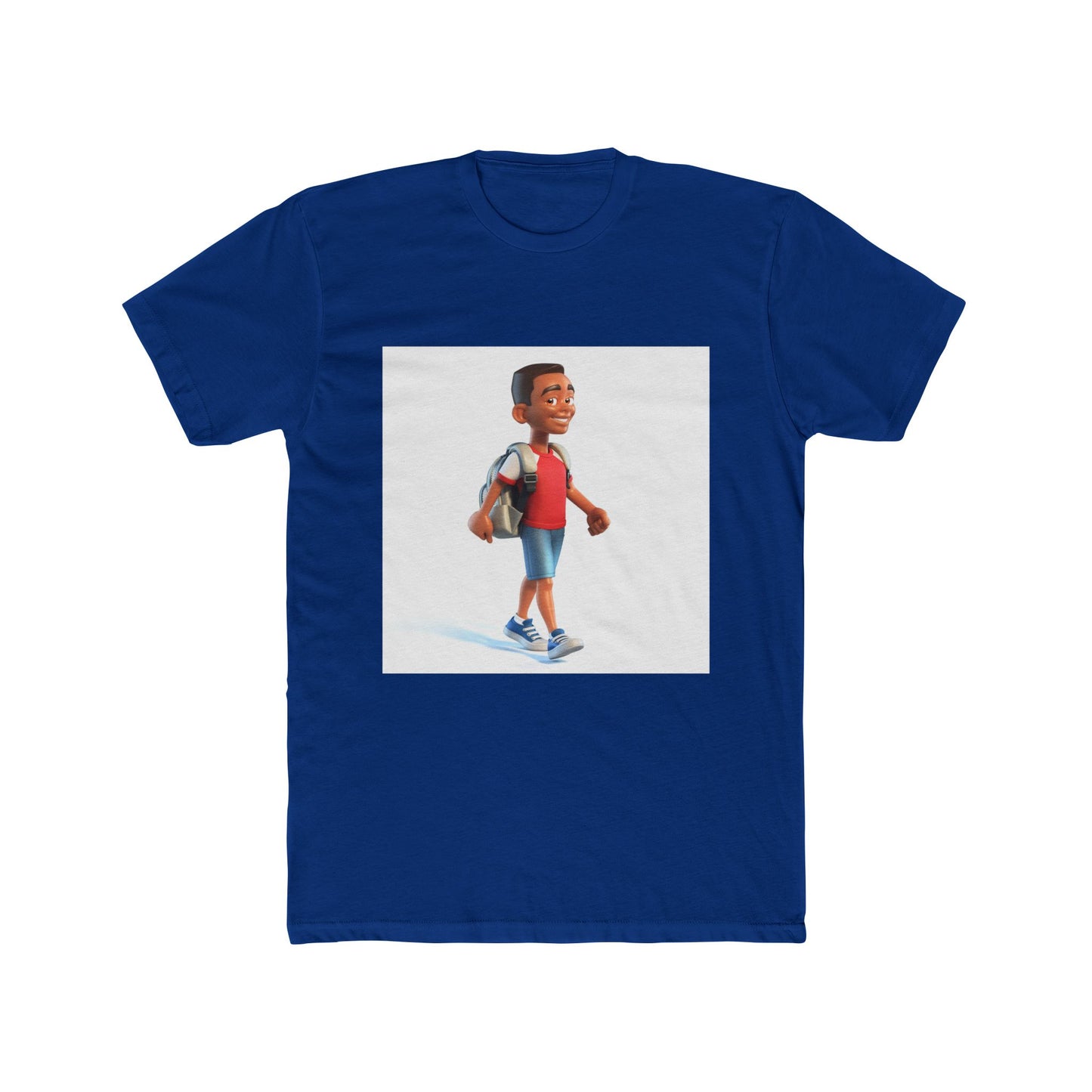 Young School Boy - Unisex Cotton Crew Tee