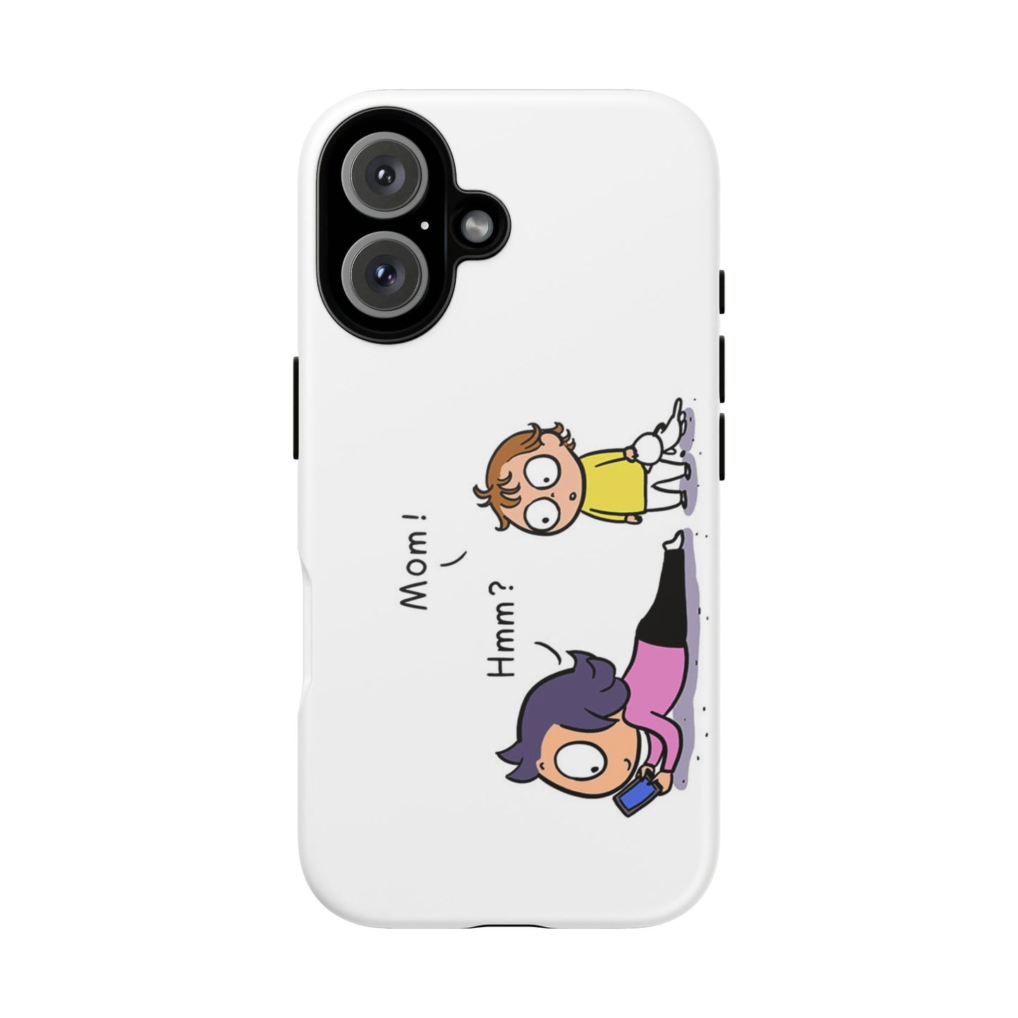 Funny Phone Case, Tough Cases for Moms, Cute Kid Design, Gift for Moms, Quirky Phone Accessories, Humor in Everyday Life