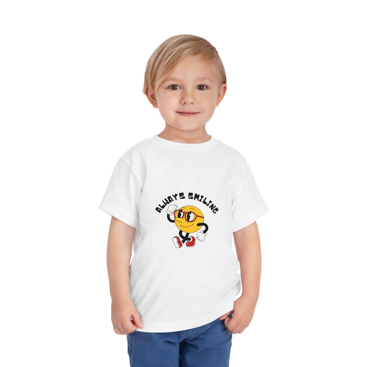 Always Smiling Toddler Tee, Cute Kids Shirt, Fun Toddler Apparel, Birthday Gift, Everyday Wear, Cheerful Kids Clothing