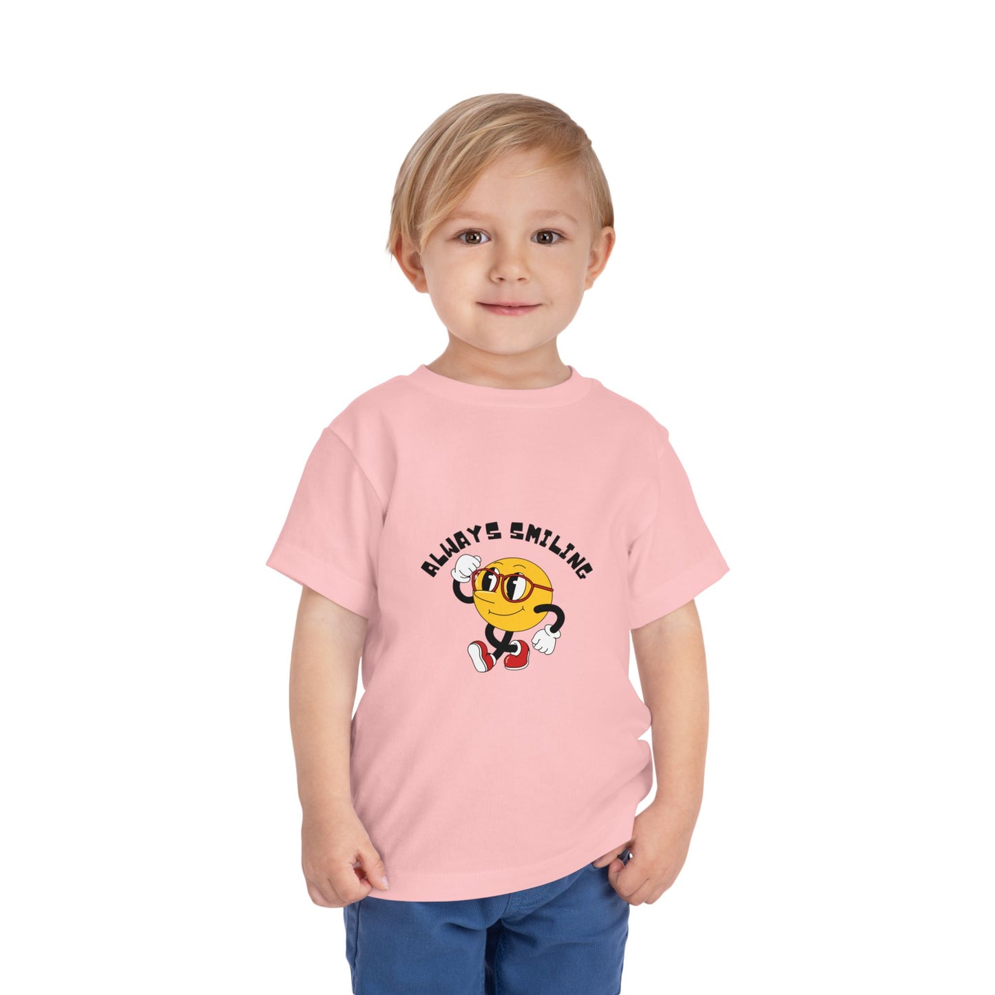 Always Smiling Toddler Tee, Cute Kids Shirt, Fun Toddler Apparel, Birthday Gift, Everyday Wear, Cheerful Kids Clothing