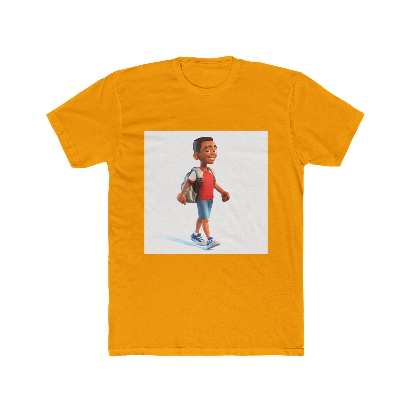 Young School Boy - Unisex Cotton Crew Tee
