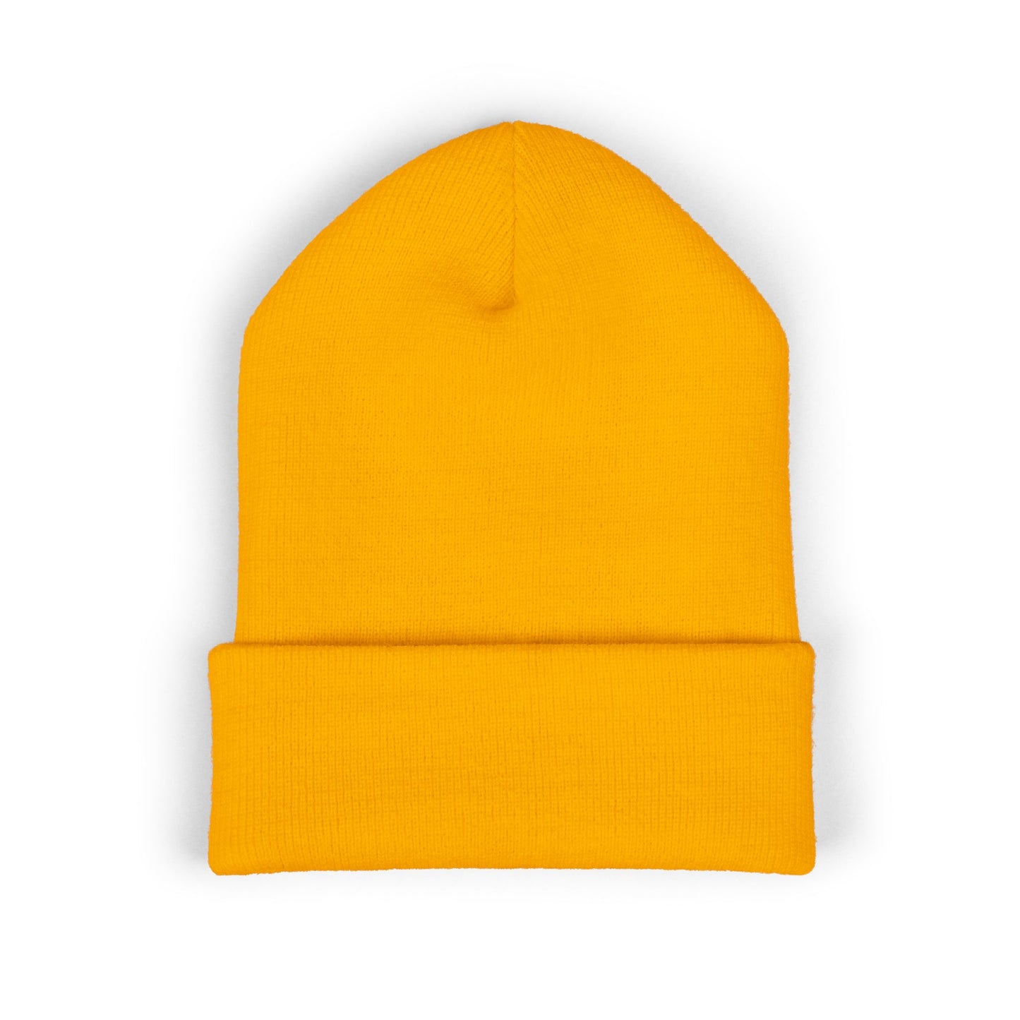 THE GOAT Embroidered Cuffed Beanie — Classic Knit Winter Hat