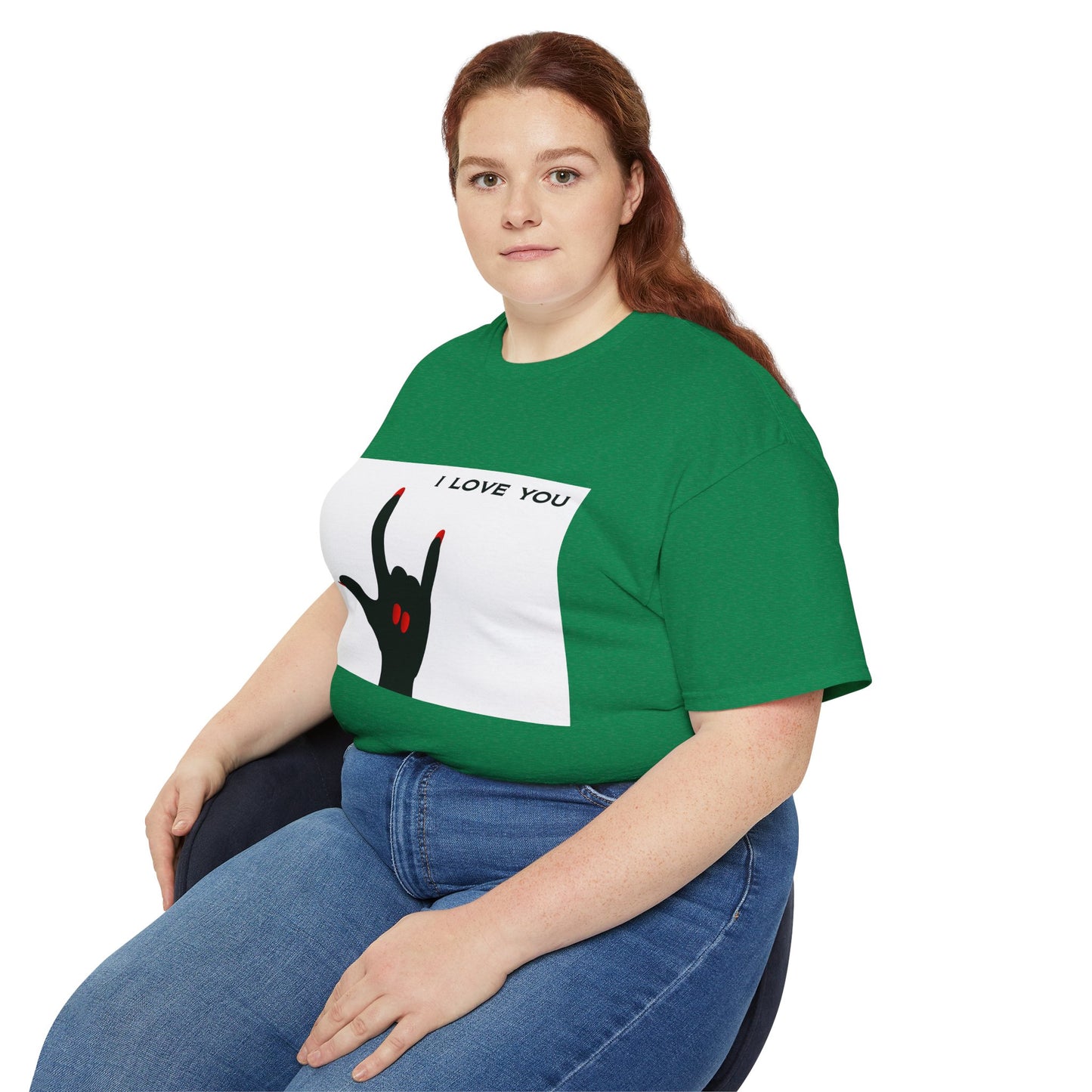 Unisex Ultra Cotton Tee "I LOVE YOU" Sign Language Hand