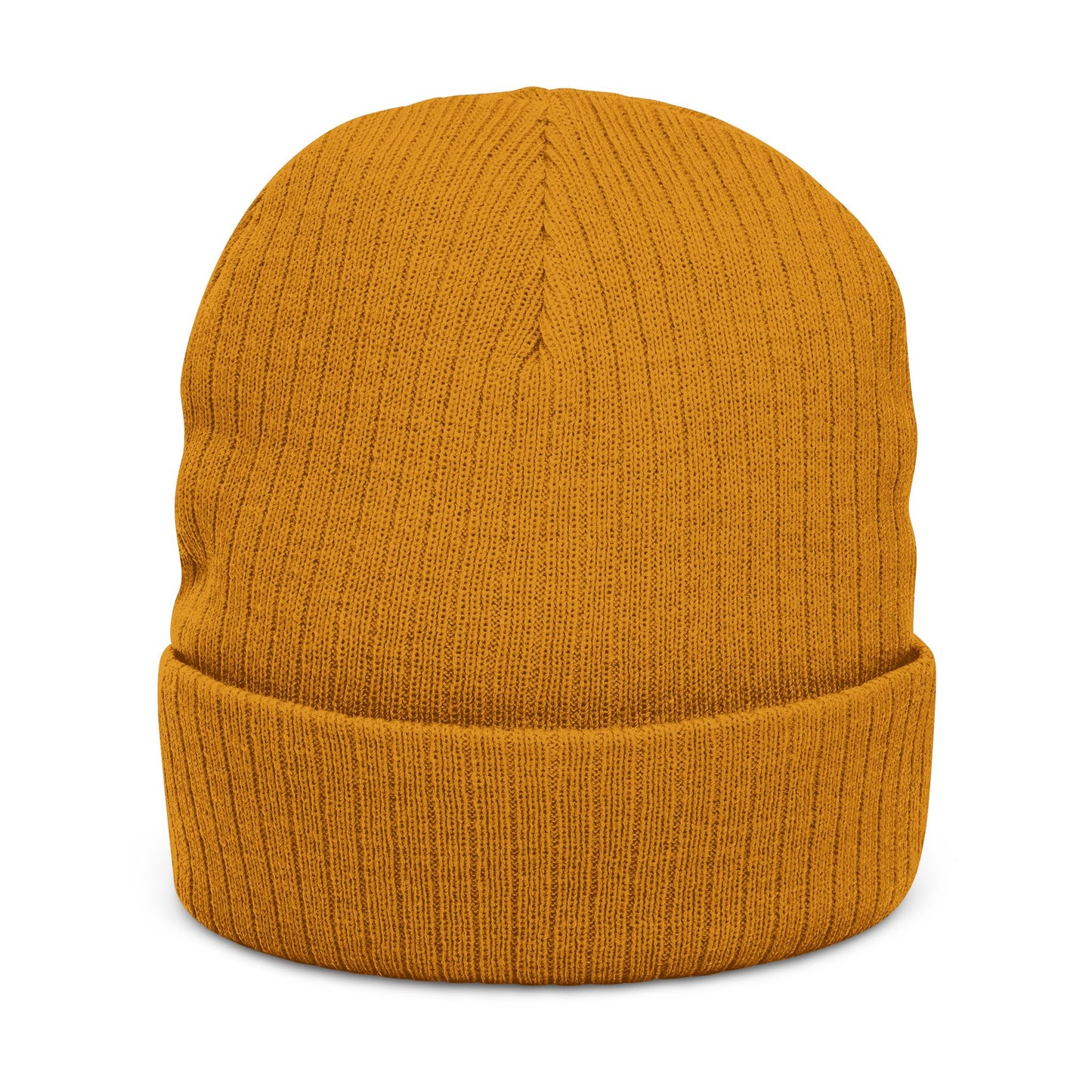 I Believe Ribbed Knit Beanie – Embroidered Cuffed Winter Hat