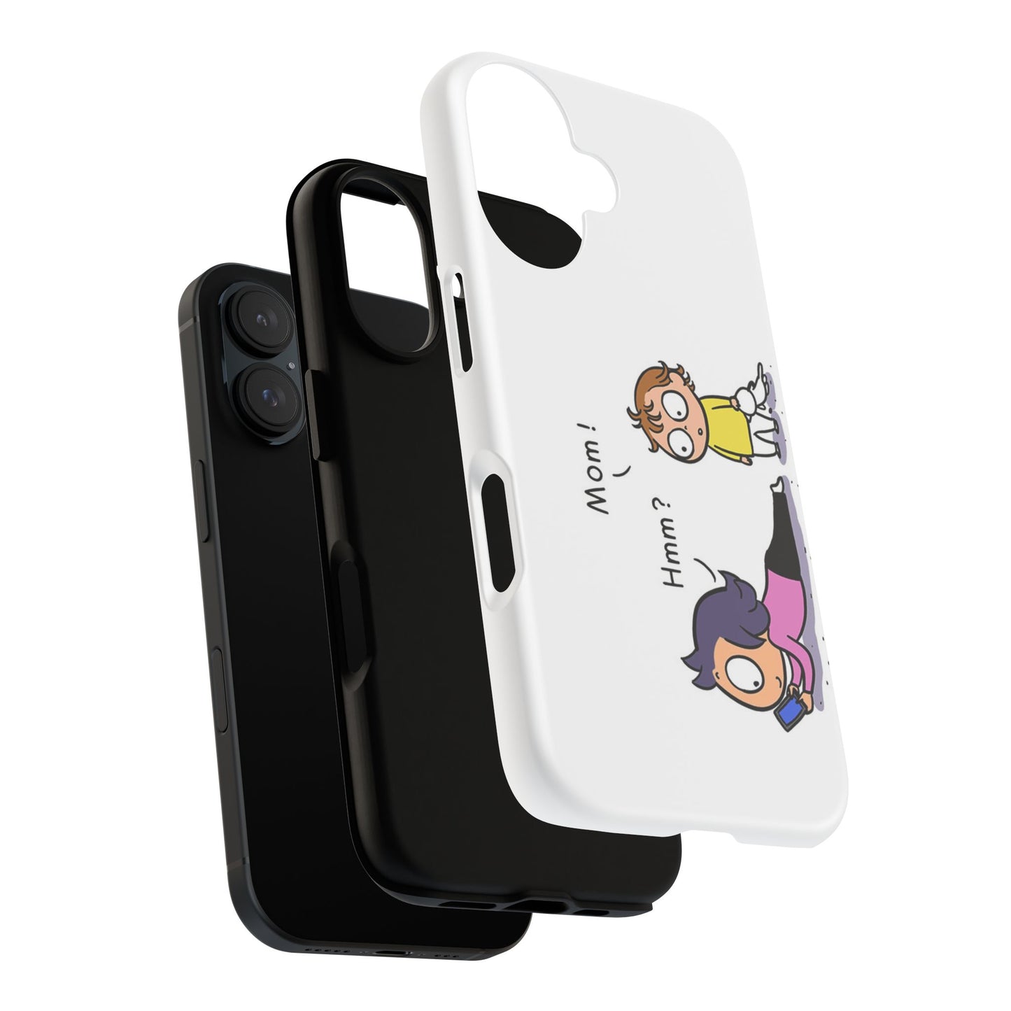 Funny Phone Case, Tough Cases for Moms, Cute Kid Design, Gift for Moms, Quirky Phone Accessories, Humor in Everyday Life