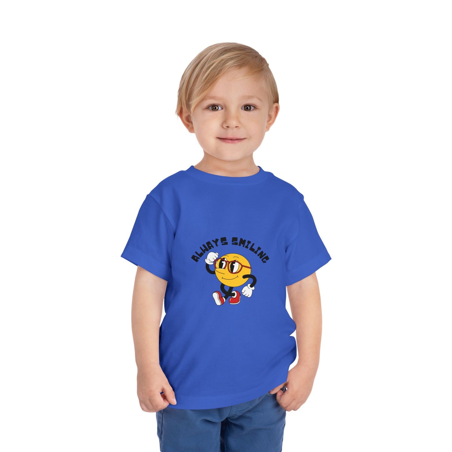 Always Smiling Toddler Tee, Cute Kids Shirt, Fun Toddler Apparel, Birthday Gift, Everyday Wear, Cheerful Kids Clothing