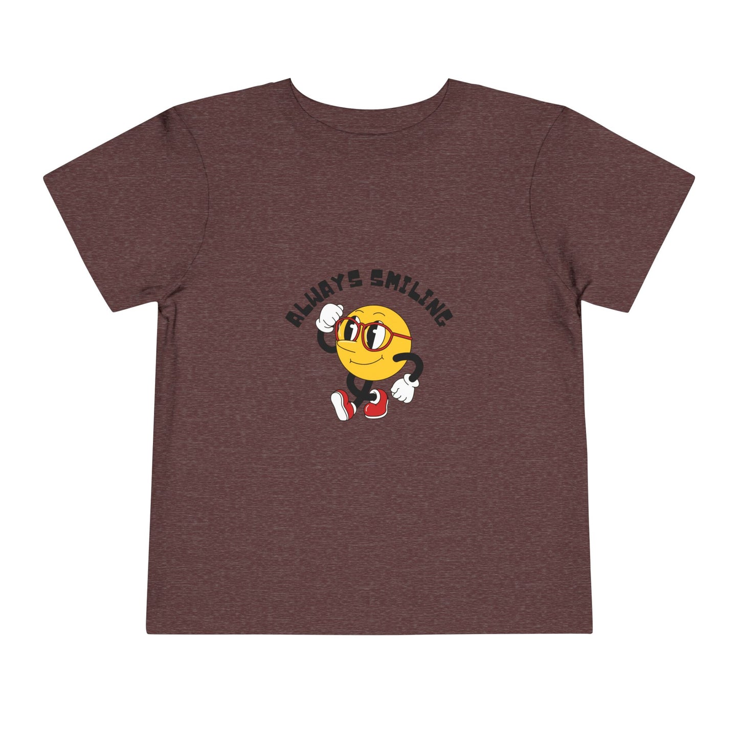 Always Smiling Toddler Tee, Cute Kids Shirt, Fun Toddler Apparel, Birthday Gift, Everyday Wear, Cheerful Kids Clothing