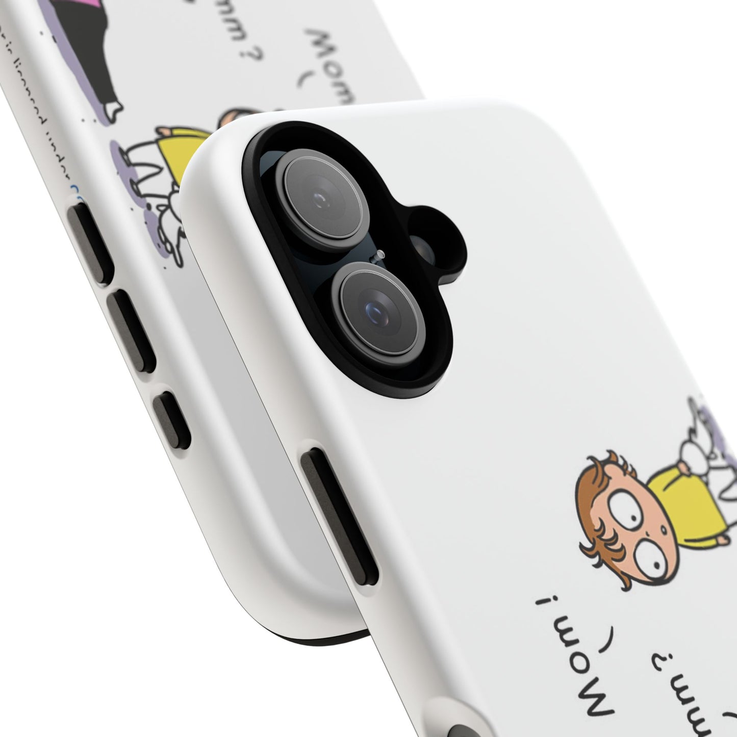 Funny Phone Case, Tough Cases for Moms, Cute Kid Design, Gift for Moms, Quirky Phone Accessories, Humor in Everyday Life