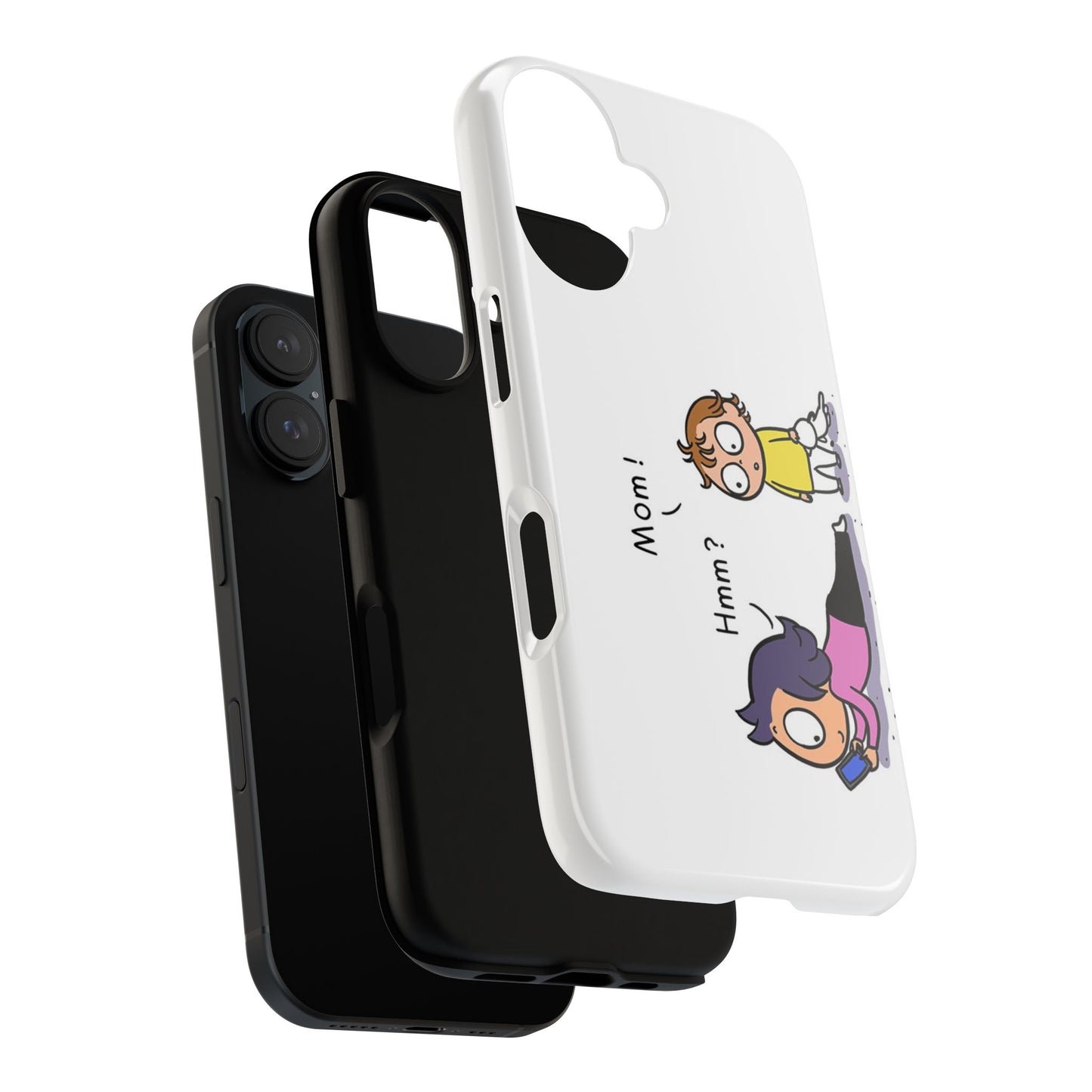 Funny Phone Case, Tough Cases for Moms, Cute Kid Design, Gift for Moms, Quirky Phone Accessories, Humor in Everyday Life