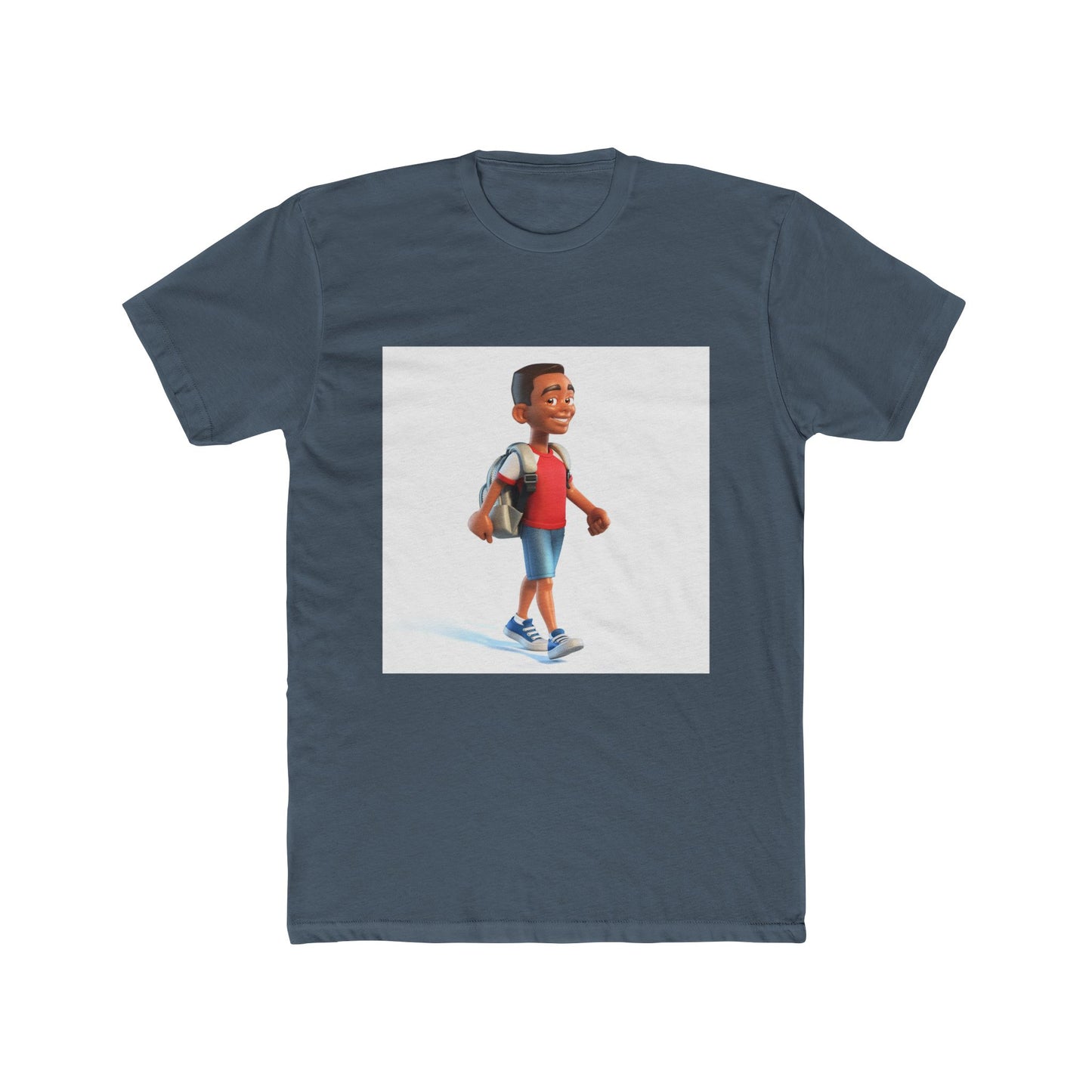 Young School Boy - Unisex Cotton Crew Tee