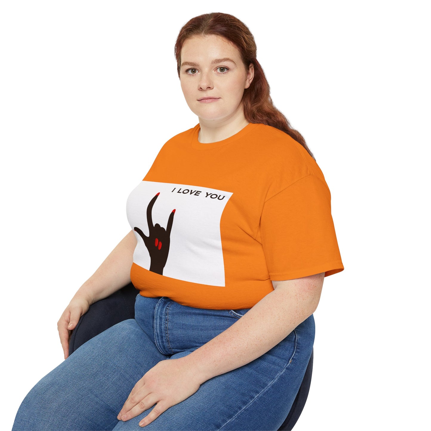 Unisex Ultra Cotton Tee "I LOVE YOU" Sign Language Hand