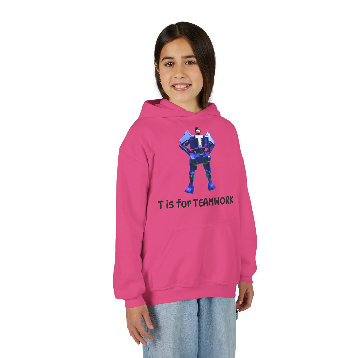 Unisex Teamwork Hoodie - Motivational Sweatshirt, Fun Gift for Students, Back to School Style, Team Spirit Apparel, Cozy Hoodie