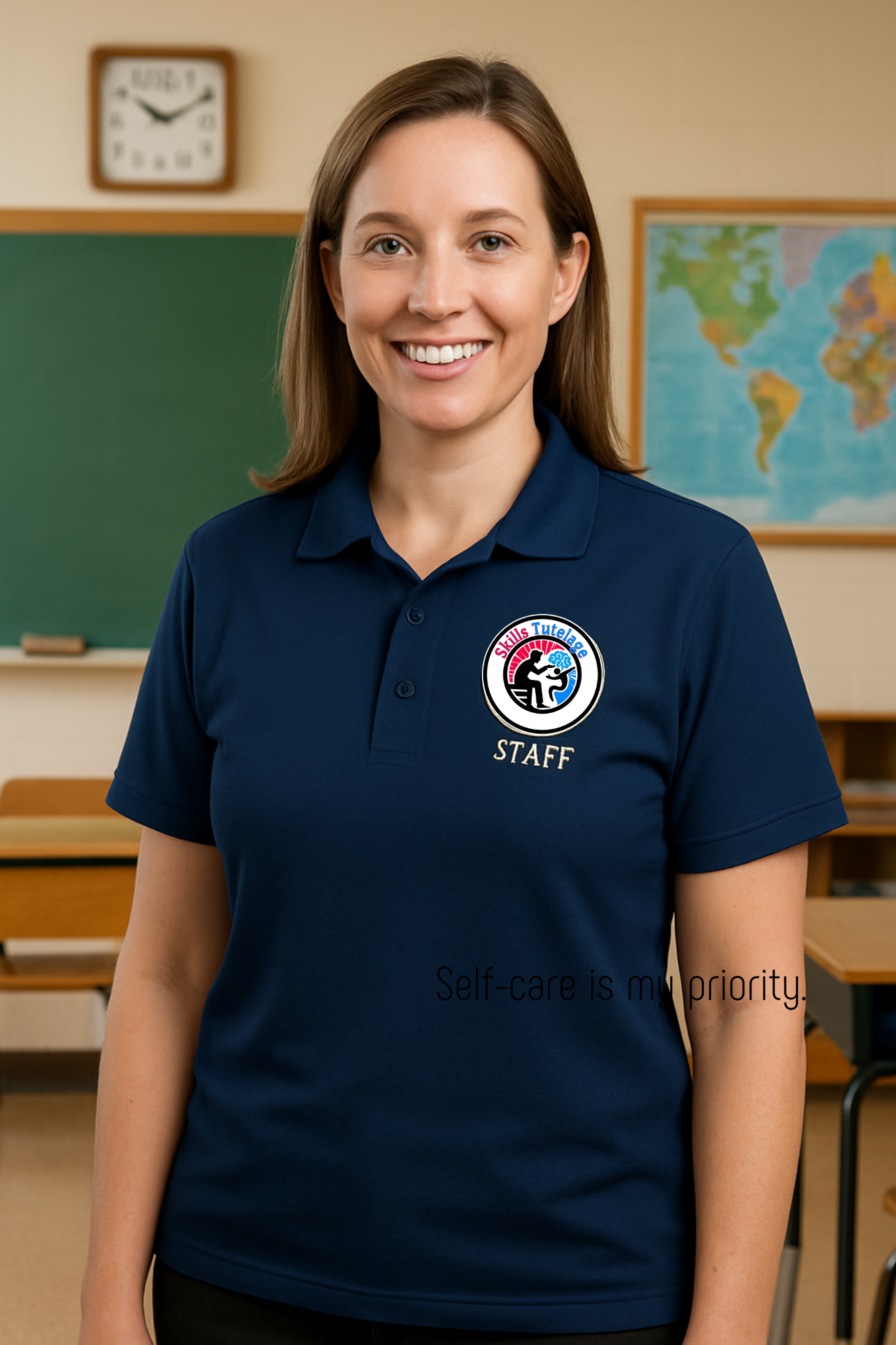 Embroidered Skills Tutelage Parent Polo Shirt