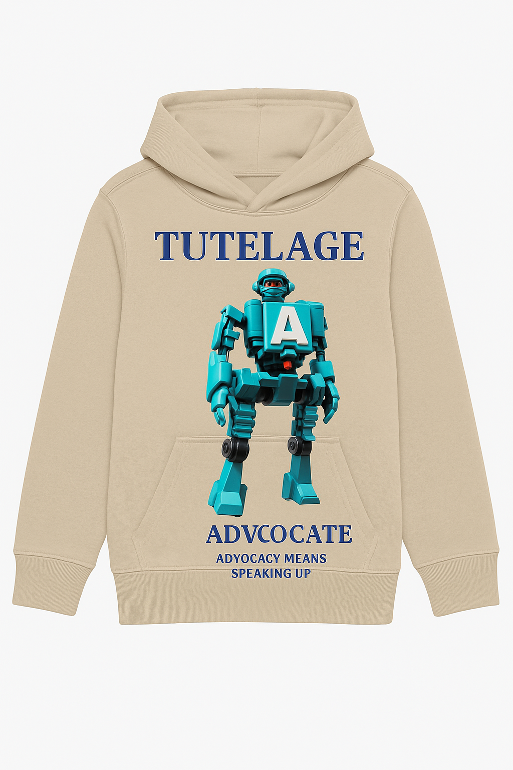 Skills Tutelage Unisex Robot Attitude Hoodie, Cool Sweatshirt, Gift for Teens, Fun Casual Wear, Birthday Present, Graphic Hoodie