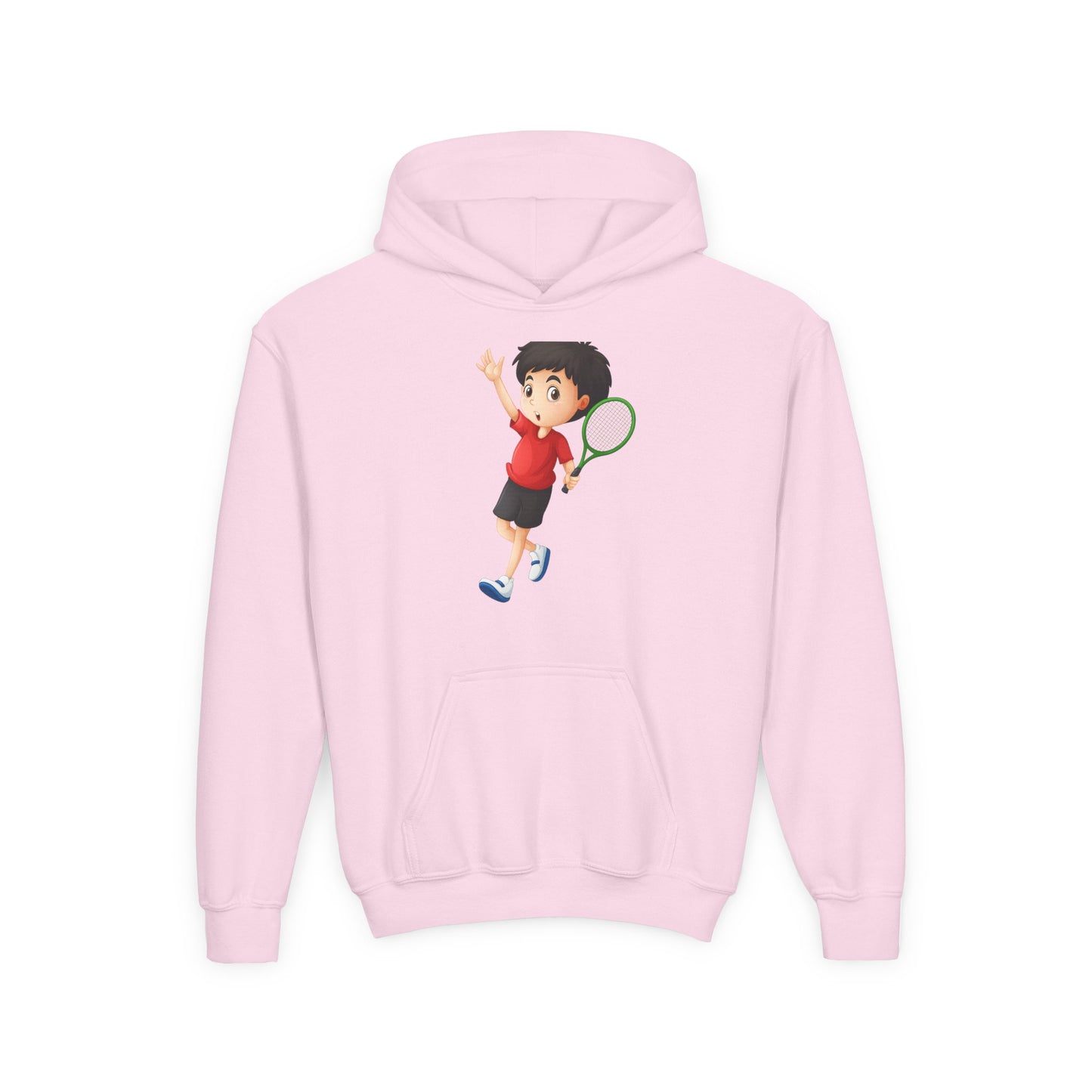 Youth Tennis Hoodie - Activewear Sweatshirt for Kids, Sports Hoodie, Birthday Gift, Tennis Lover Apparel, Cozy Youth Top