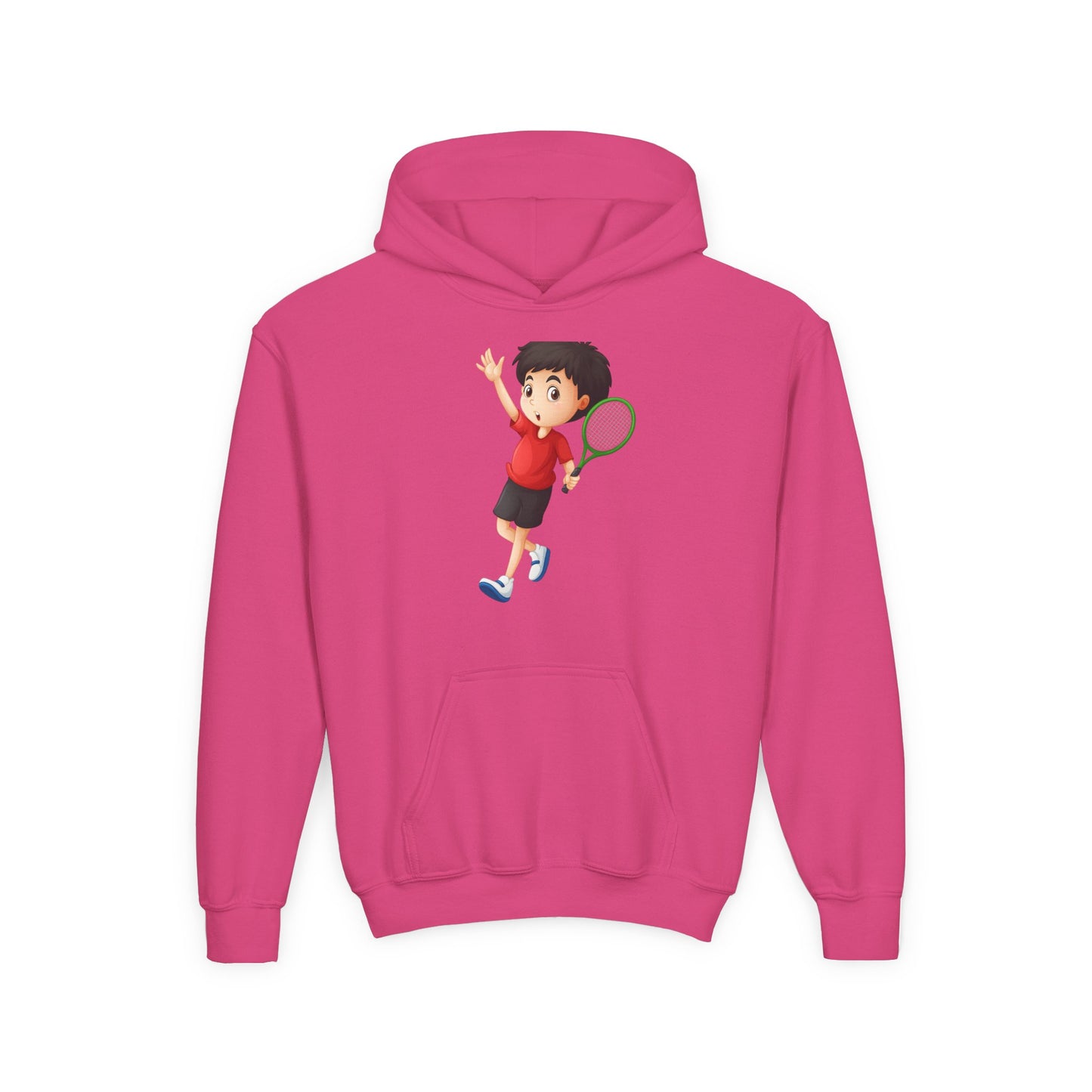 Youth Tennis Hoodie - Activewear Sweatshirt for Kids, Sports Hoodie, Birthday Gift, Tennis Lover Apparel, Cozy Youth Top