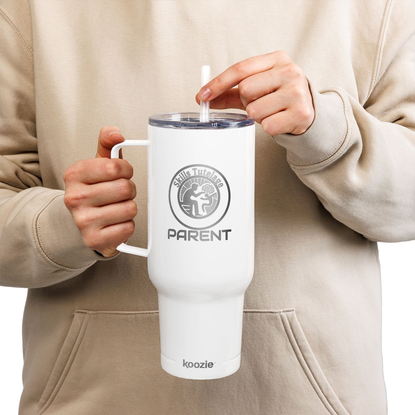 Insulated Tumbler for Active Parents | Engraved Water Bottle, Travel Mug, Personalized Drinkware, Fitness Accessory, Gift for Moms and Dads