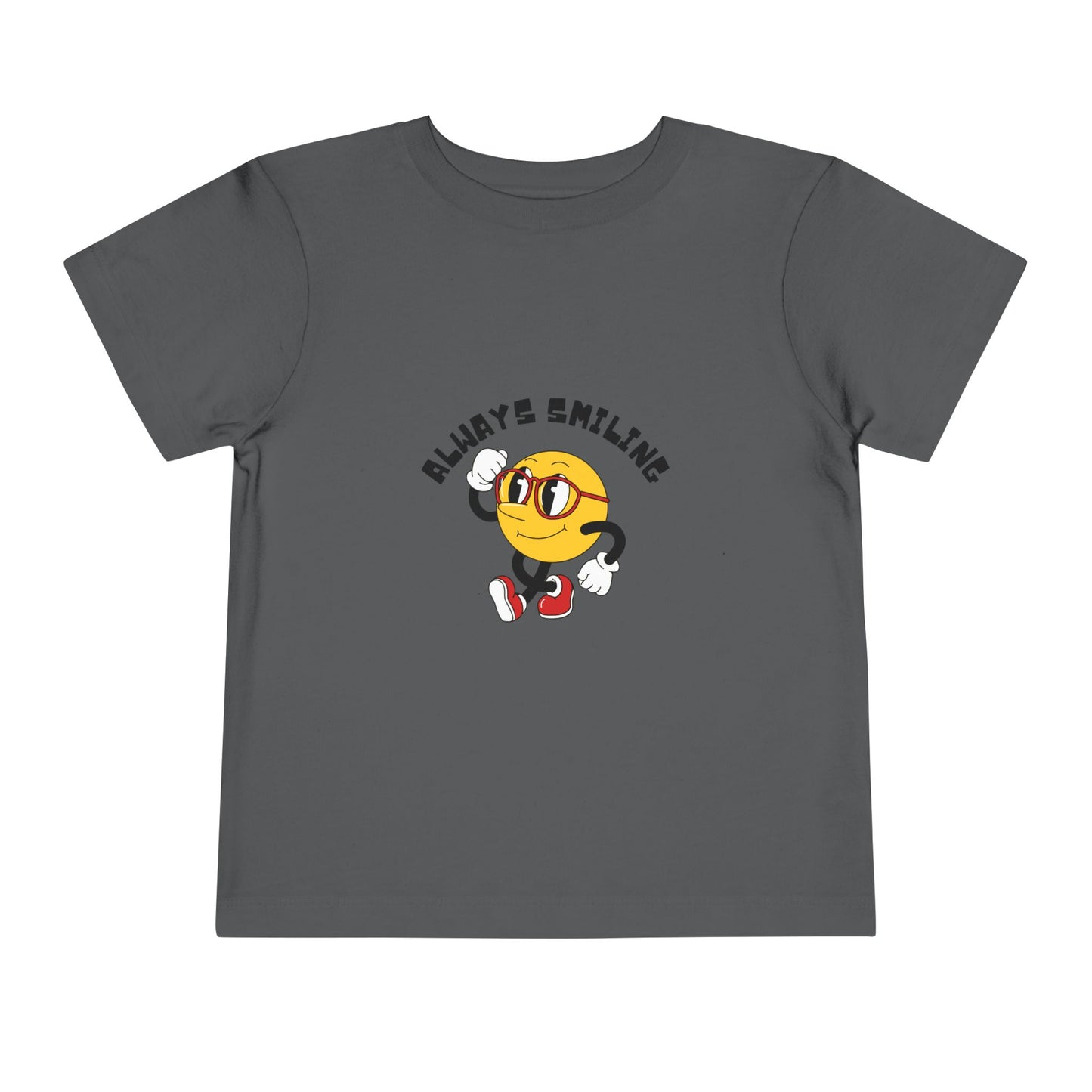 Always Smiling Toddler Tee, Cute Kids Shirt, Fun Toddler Apparel, Birthday Gift, Everyday Wear, Cheerful Kids Clothing